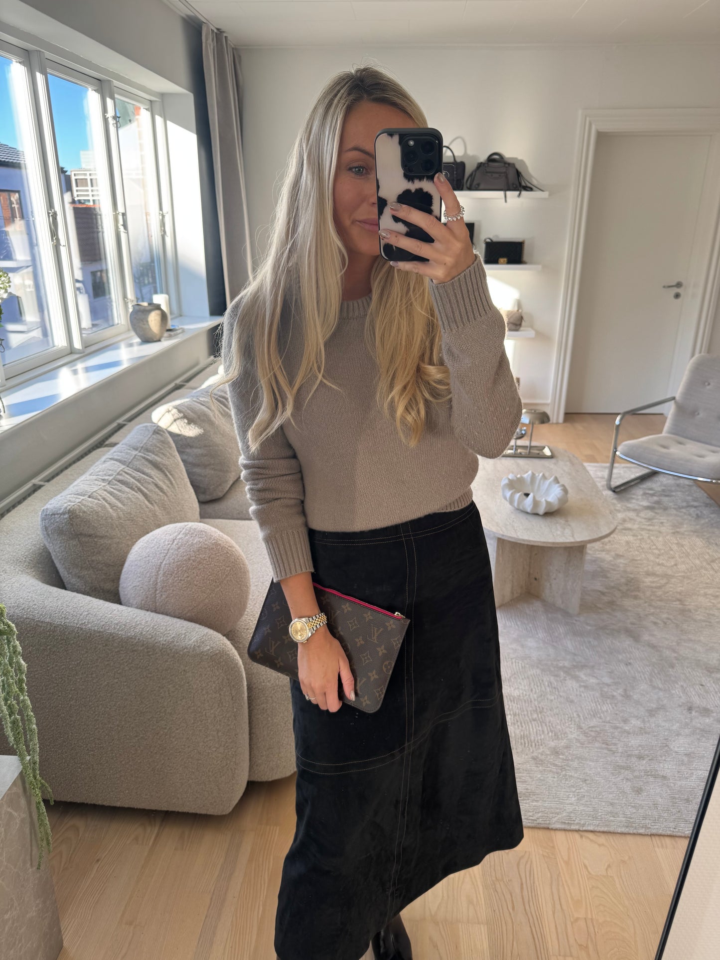 Louis Vuitton Clutch Neverfull Monogram