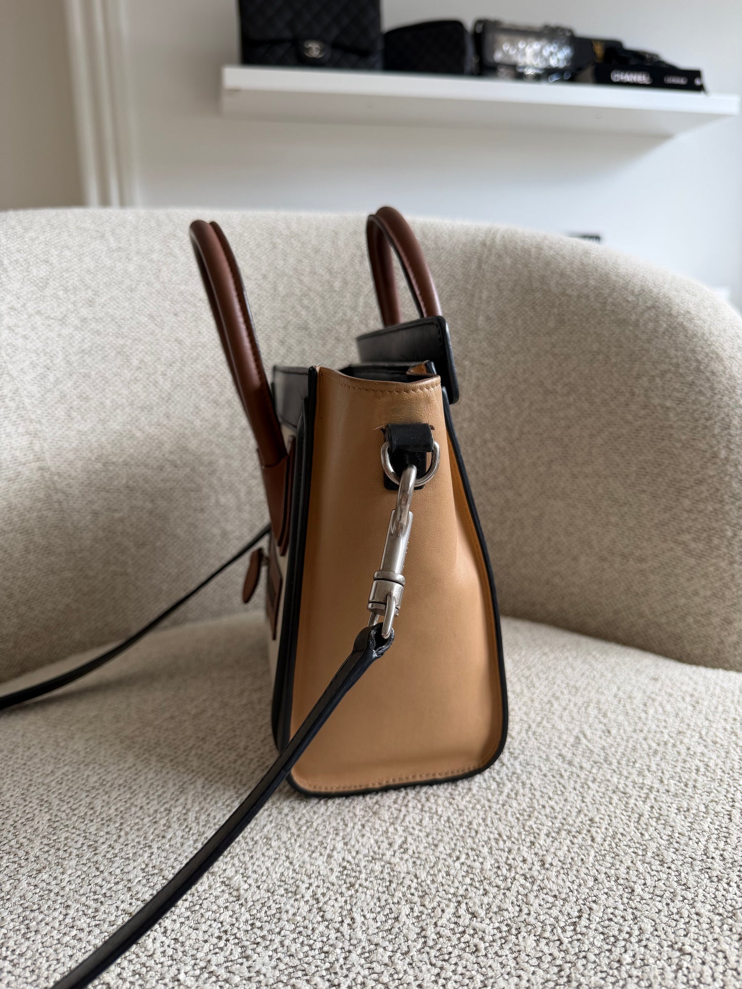 Celine Nano Luggage Tri-Color