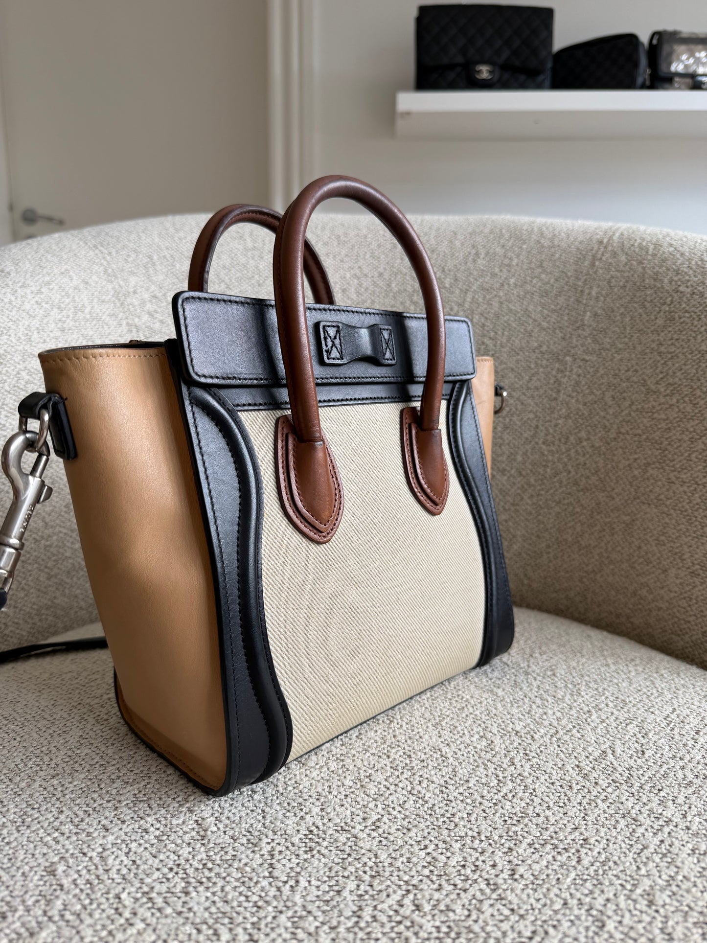 Celine Nano Luggage Tri-Color