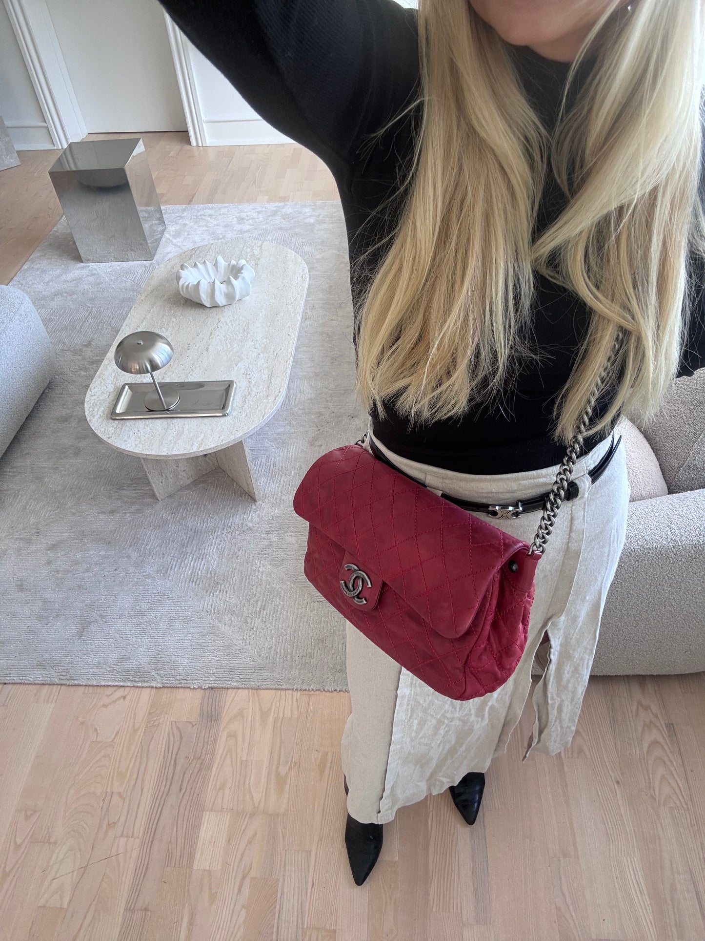 Chanel red Flap Bag – Quilted Leather