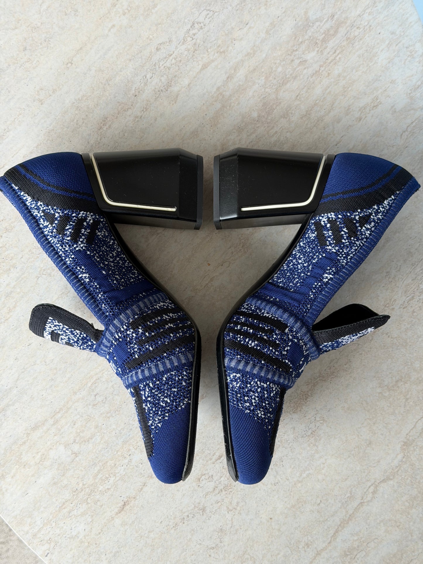 Prada Knit Pumps med blokhæl – str. 36