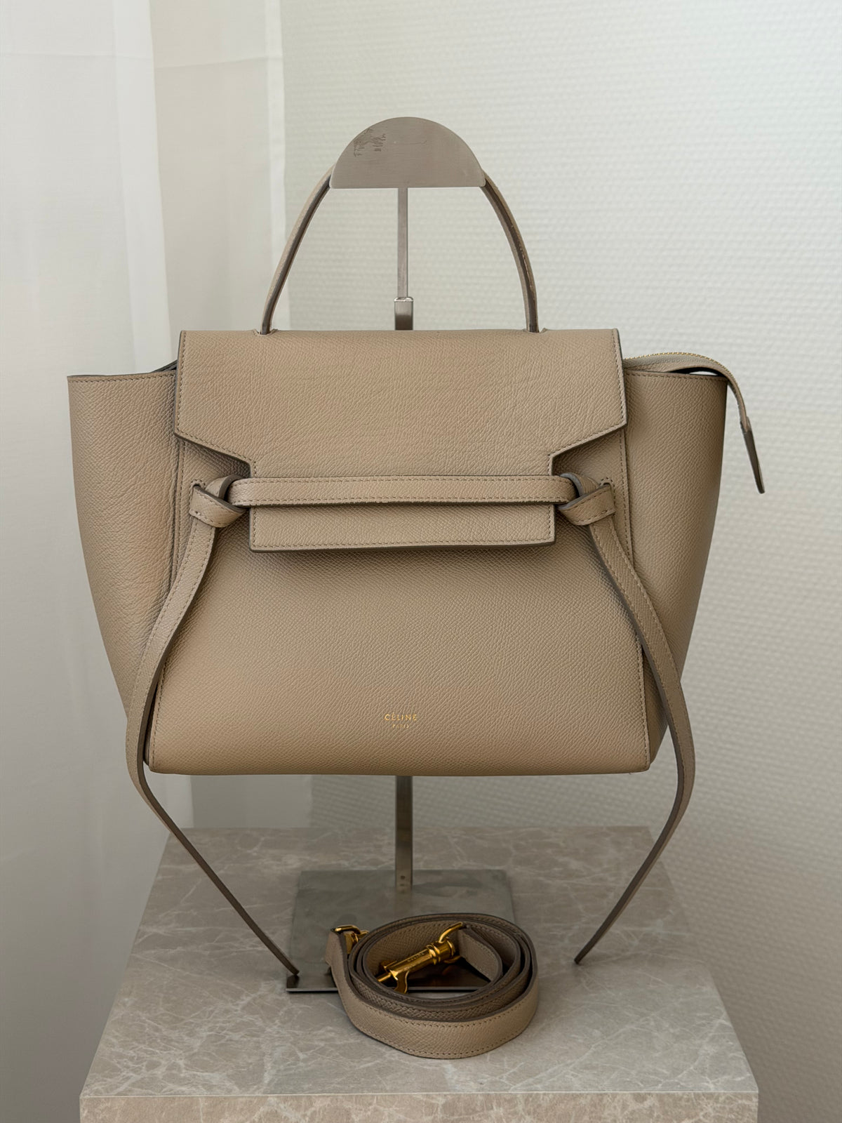 Celine Micro Belt Bag – Beige
