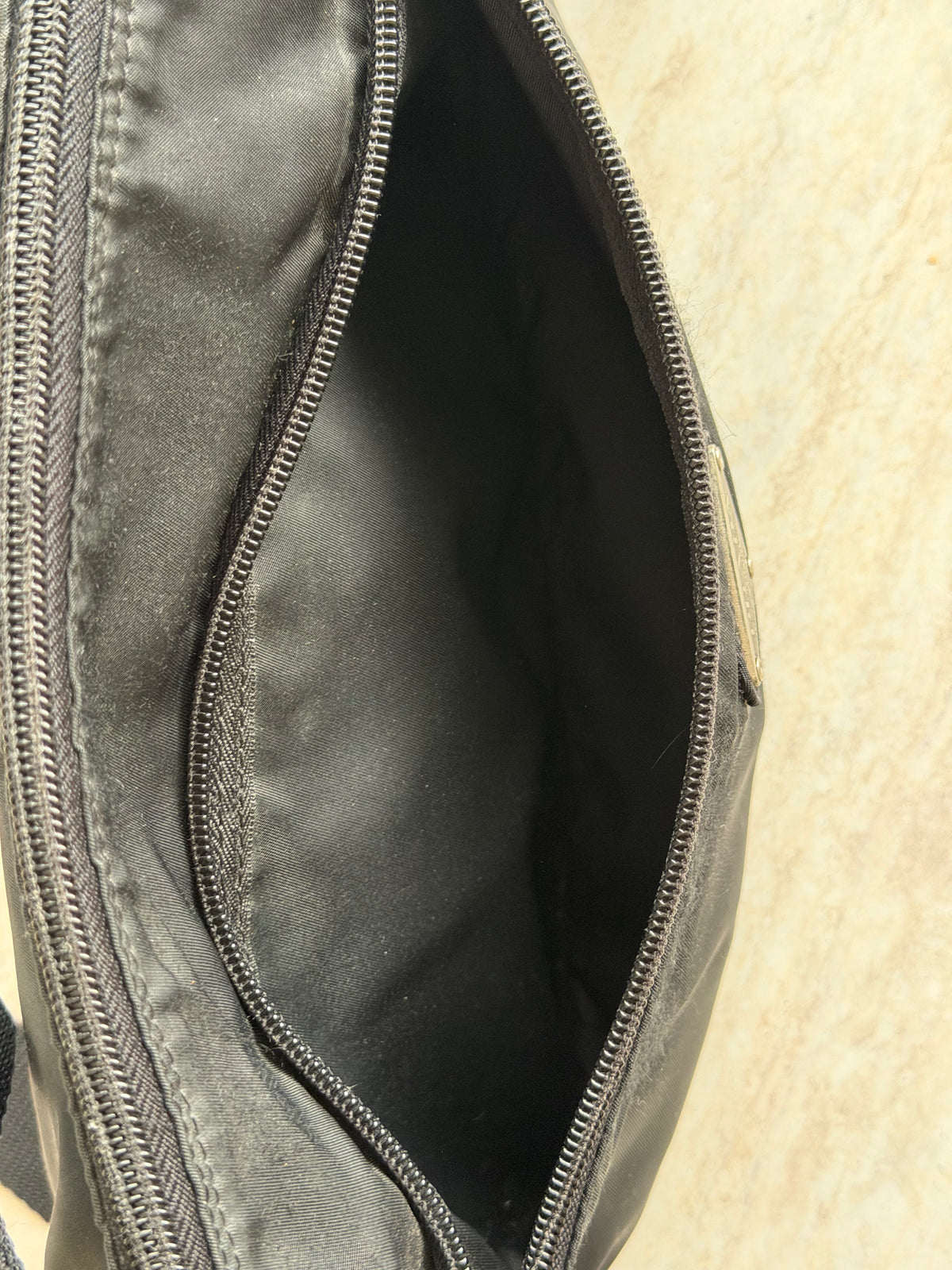 Prada Tessuto Nylon Crossbody Bag – Black