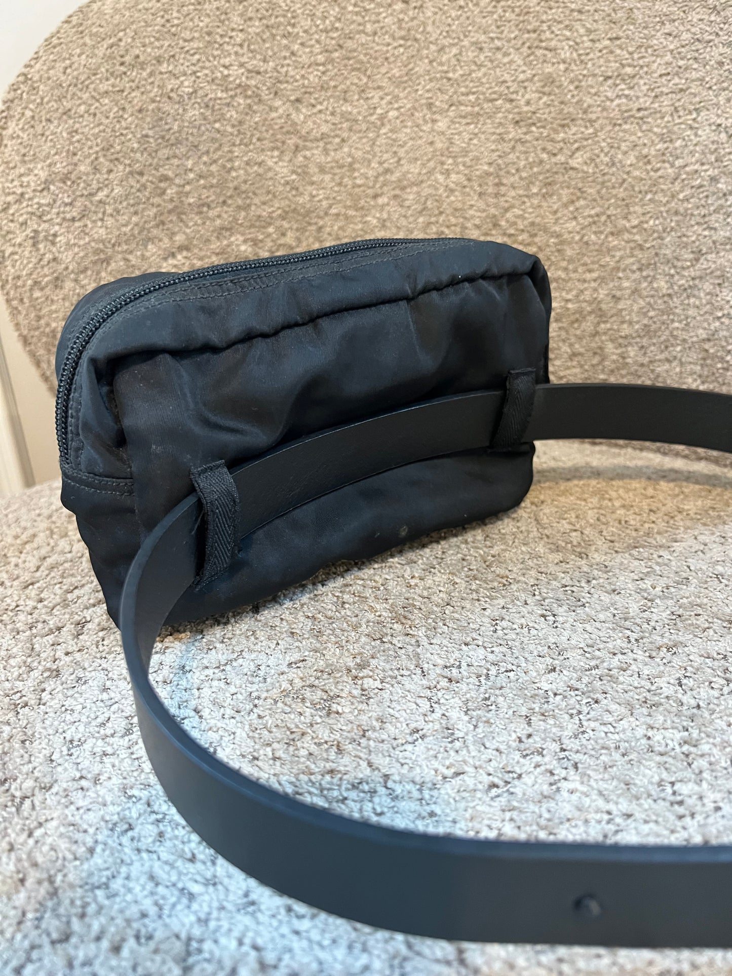 Prada belt bag Black nylon