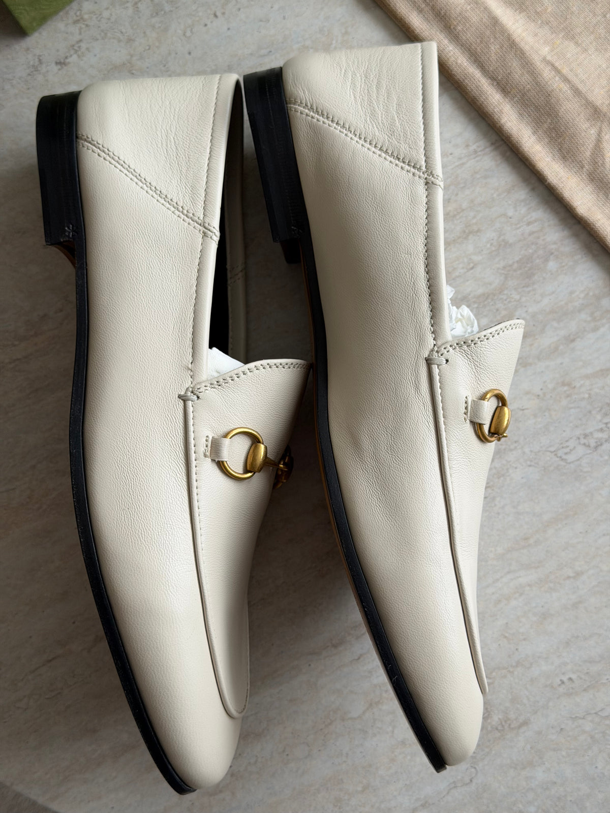 Gucci Leather Loafers – Råhvid / Creme - 40
