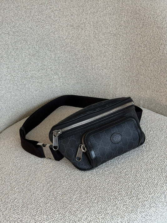 Gucci Vintage GG Monogram Bumbag – Sort