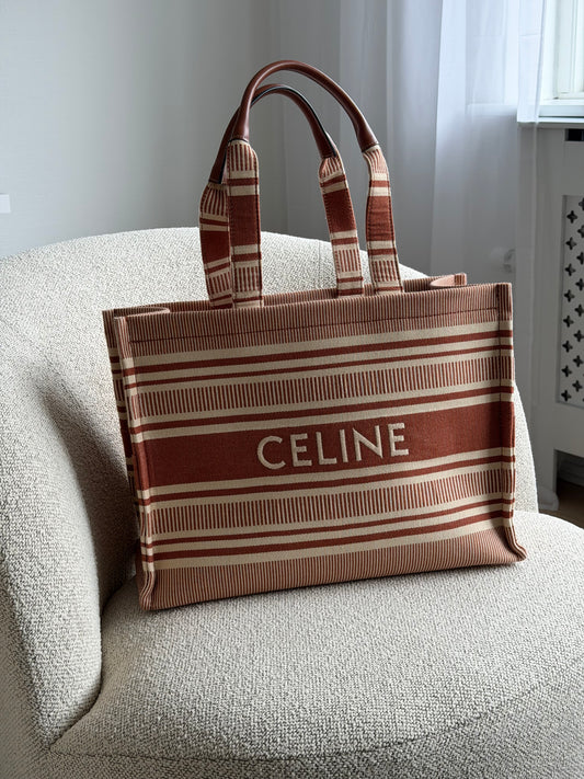 CELINE Cabas Thais Large Tote – Brun/Beige