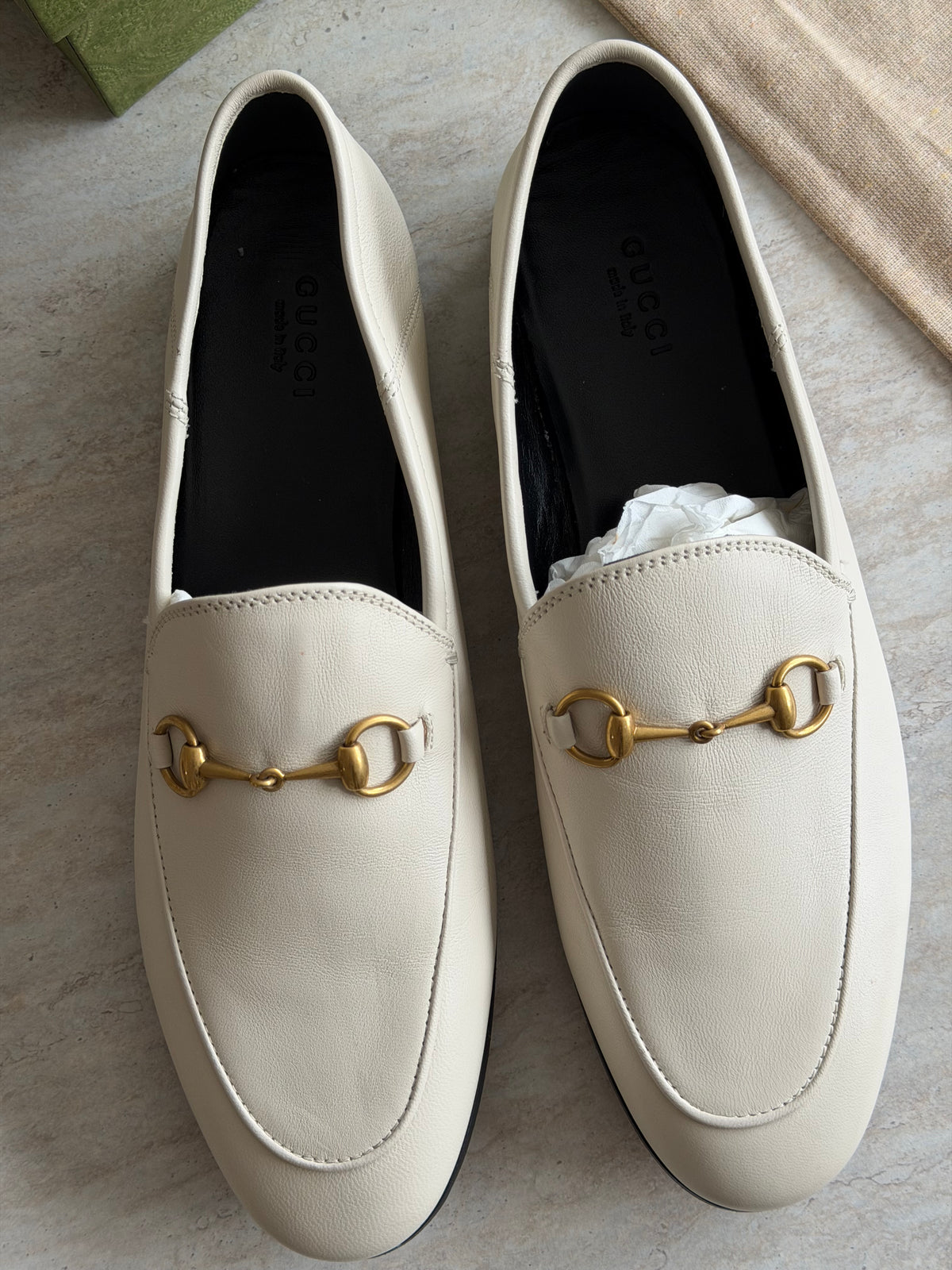 Gucci Leather Loafers – Råhvid / Creme - 40