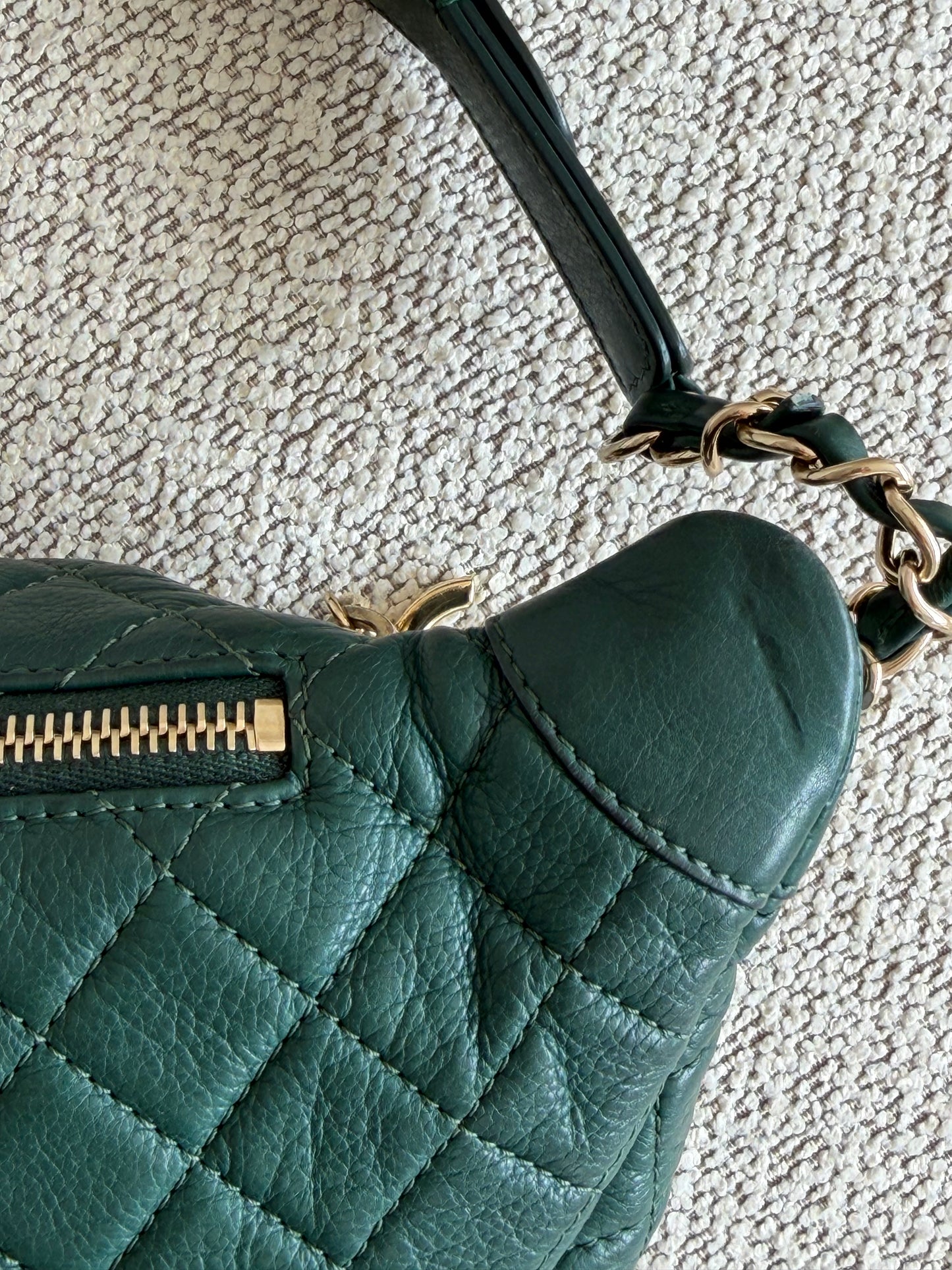 Chanel Quilted Banane Belt Bag – Dark Green
