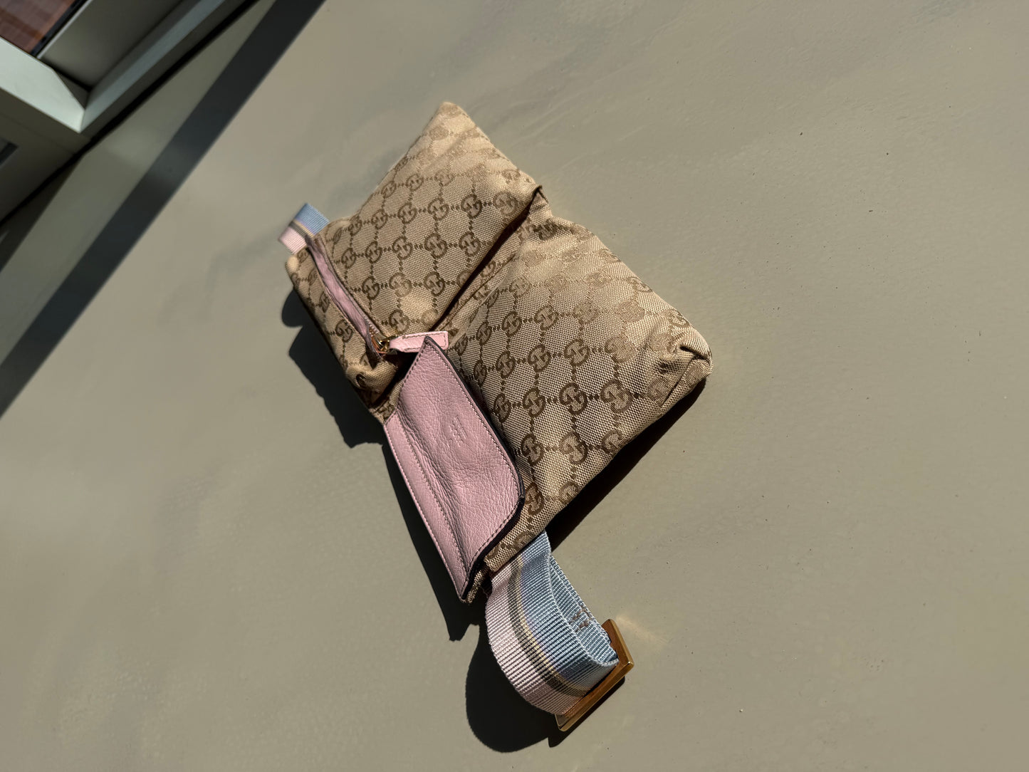 Gucci GG Canvas Belt Bag – Lyserød