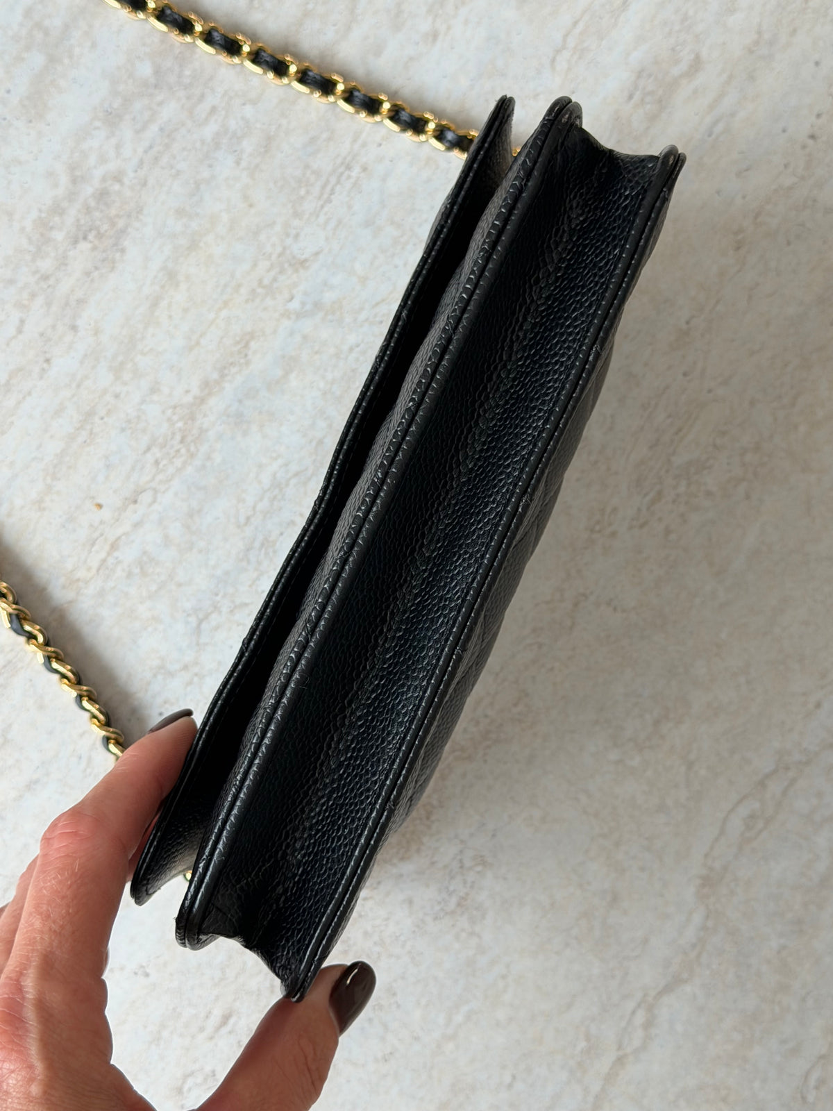 Chanel Wallet on Chain (WOC) - Black Caviar