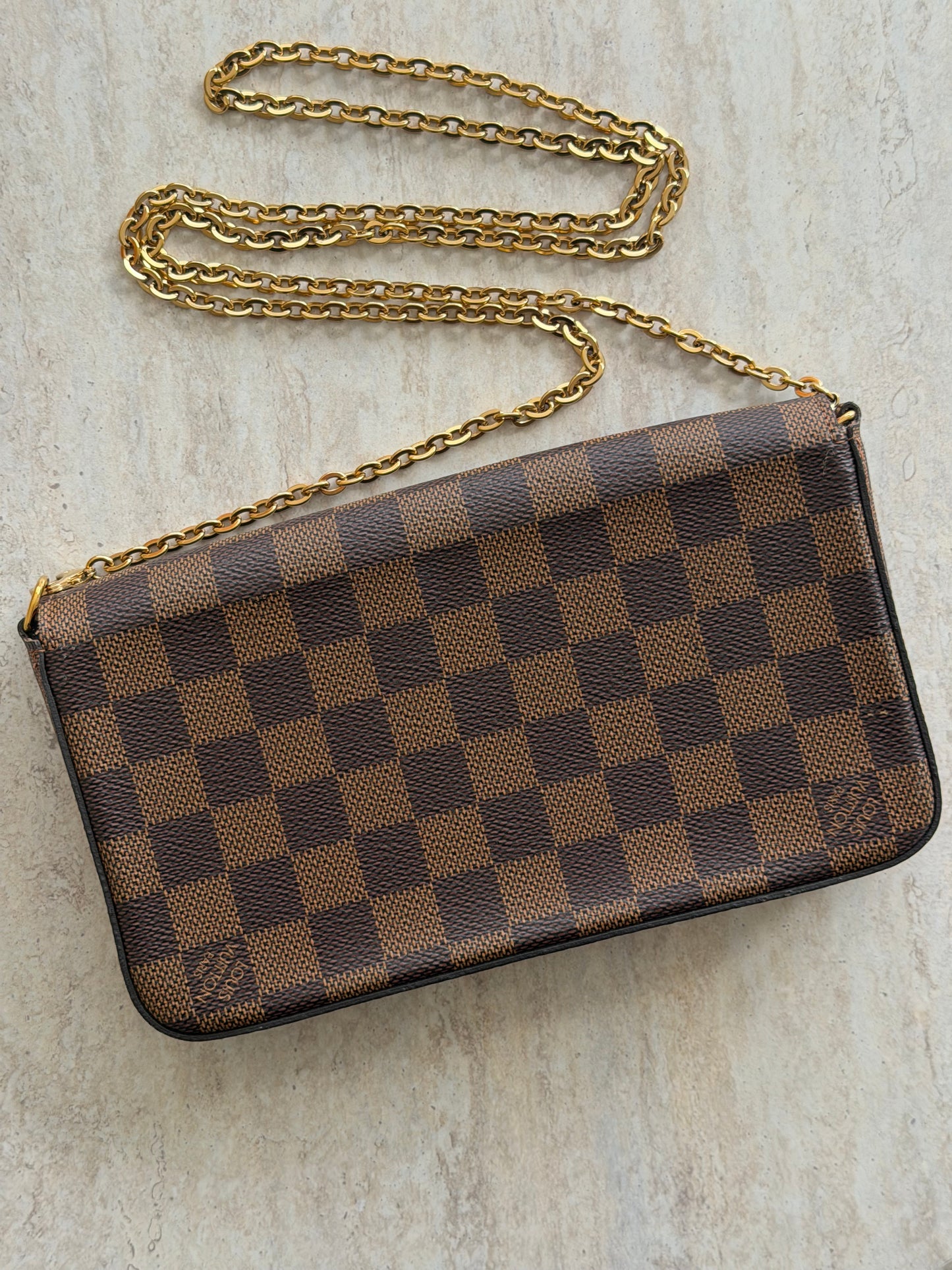 Louis Vuitton Félicie Pochette – Damier Ebène