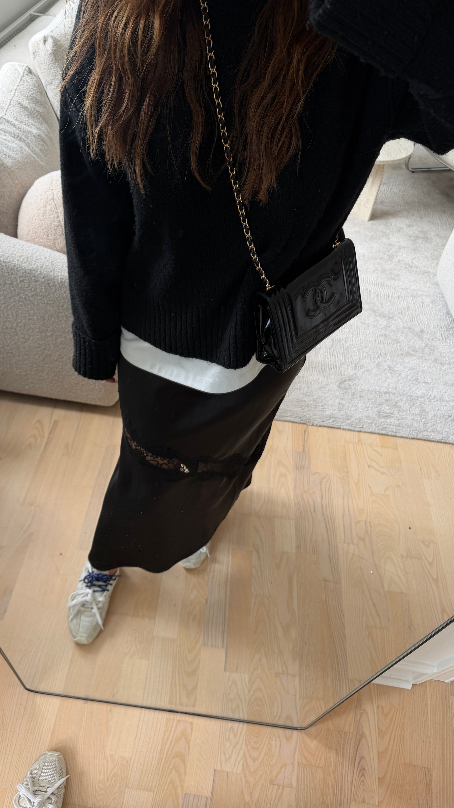 Chanel Black Patent flap bag