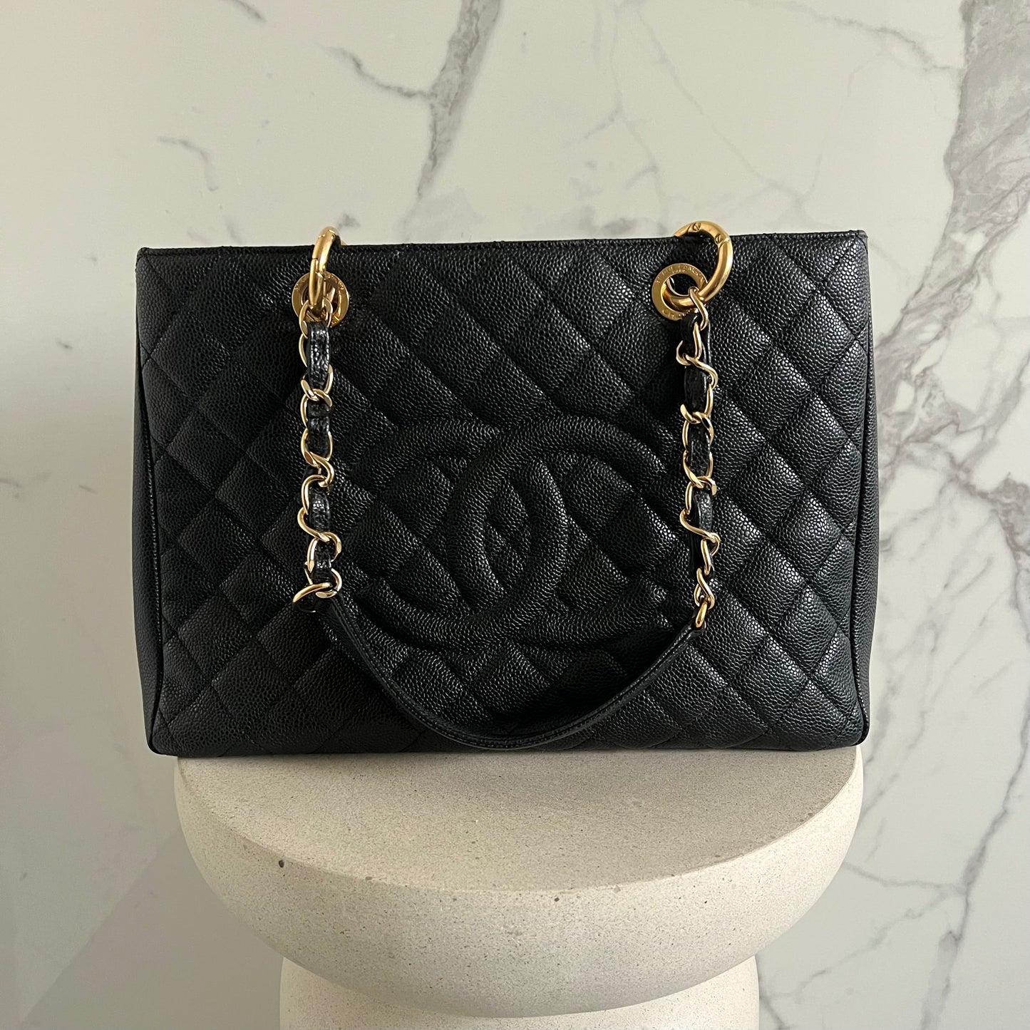 Chanel shopper caviar tote