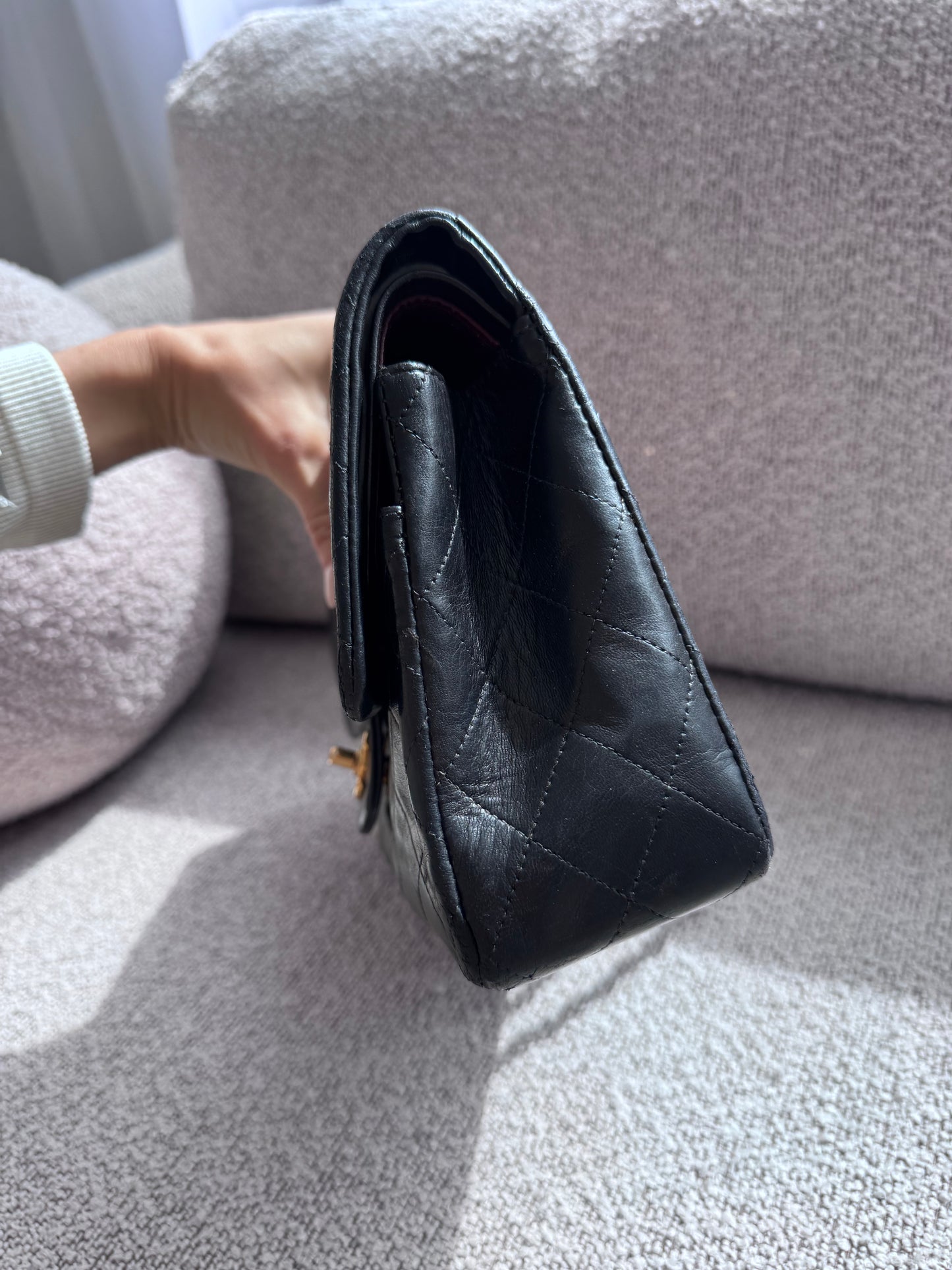 Chanel Medium Double Flap Black GHW