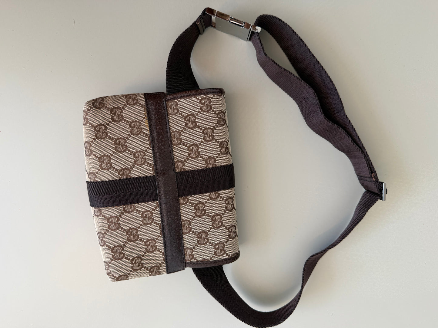 Gucci GG brown Canvas Belt Bag