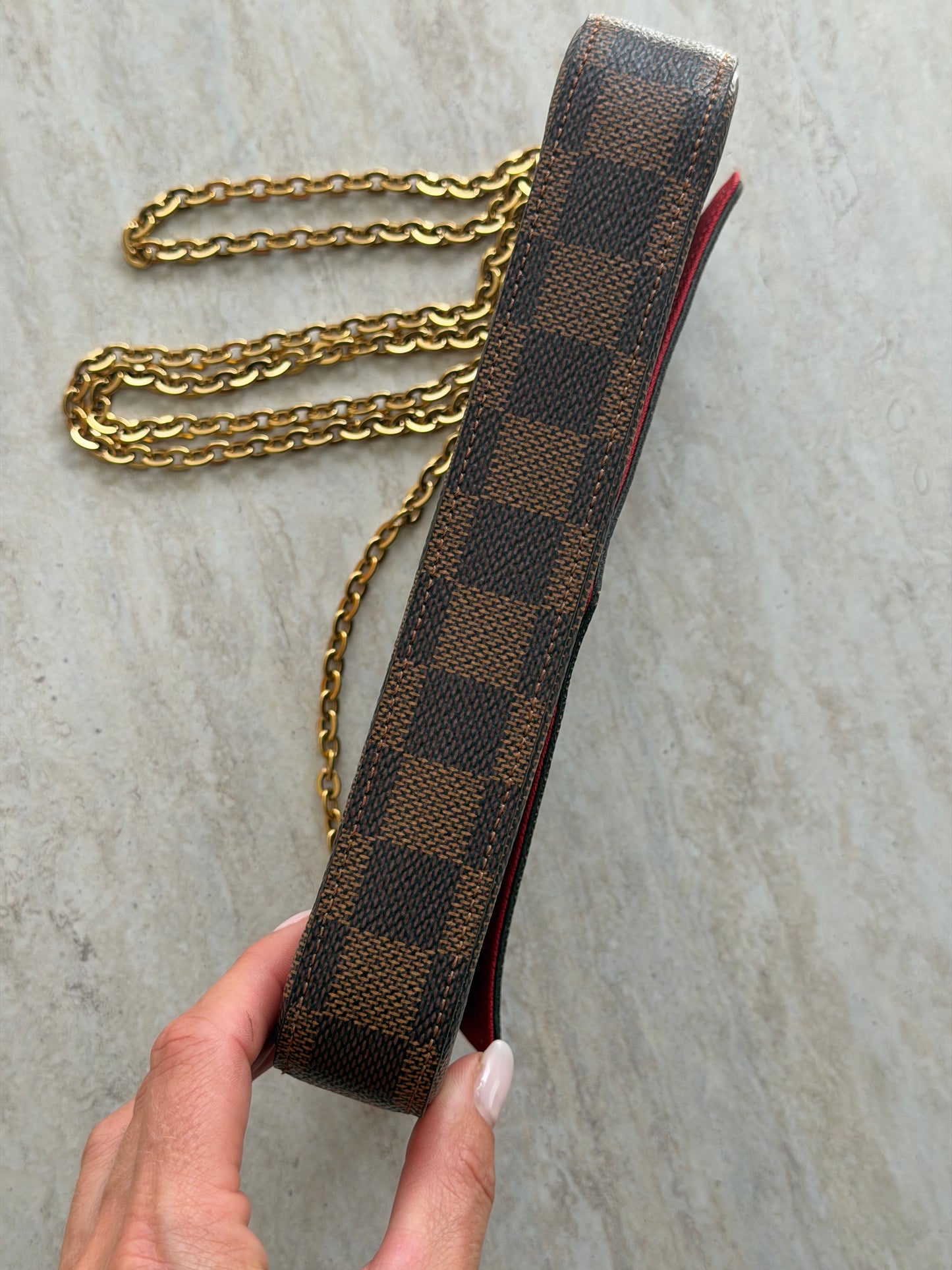 Louis Vuitton Félicie Pochette – Damier Ebène