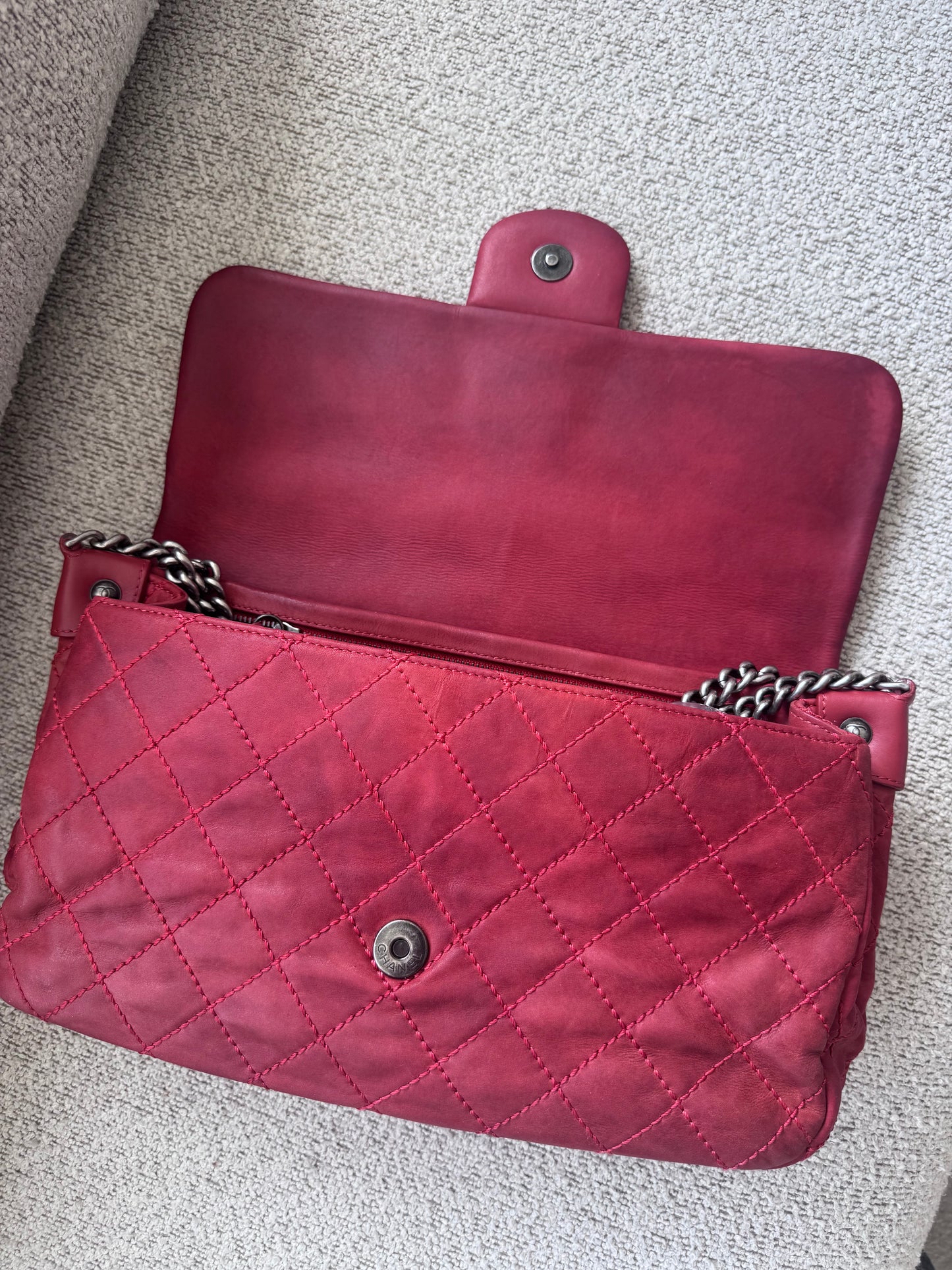 Chanel red Flap Bag – Quilted Leather