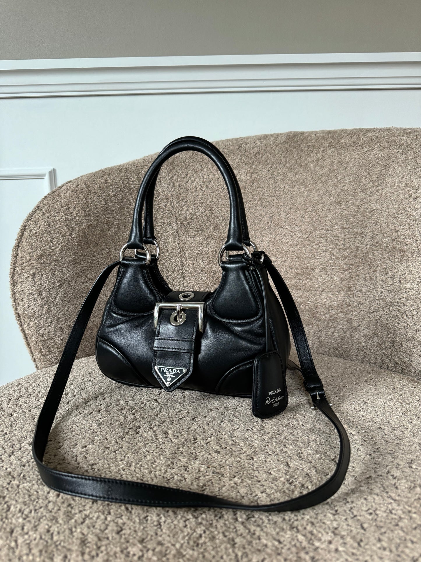 Prada Moon Black Nappa-Leather Bag