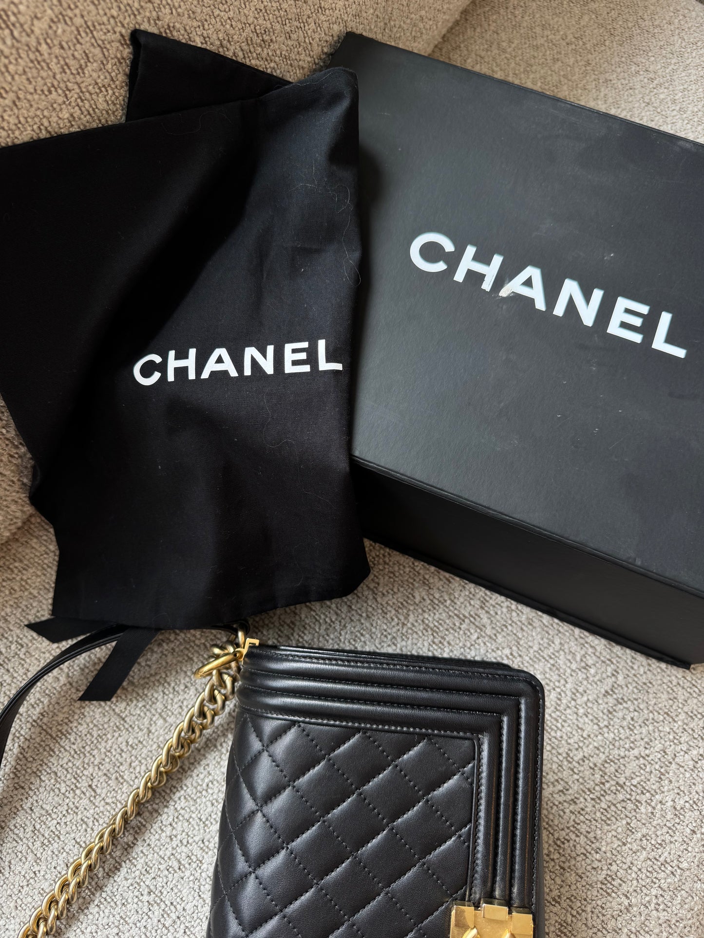 Chanel Boy Bag Black Leather