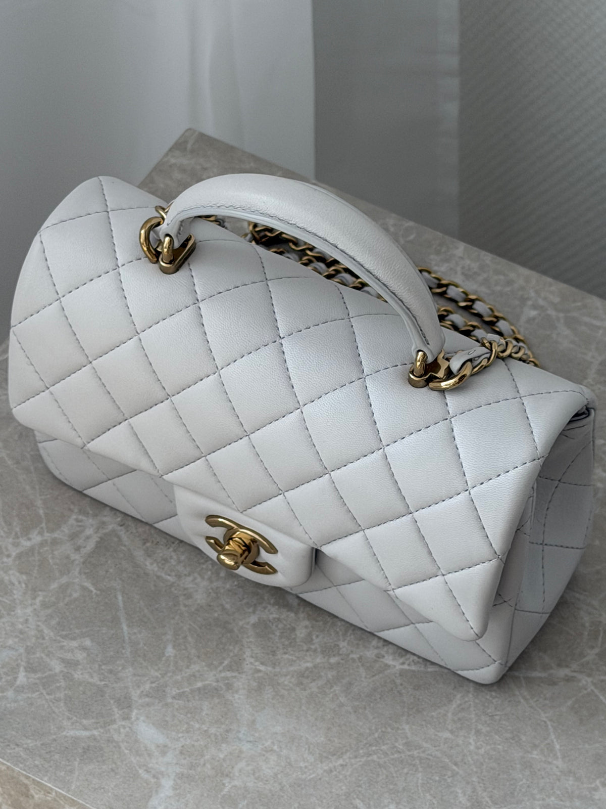 Chanel Mini Rectangular Top Handle Flap Bag