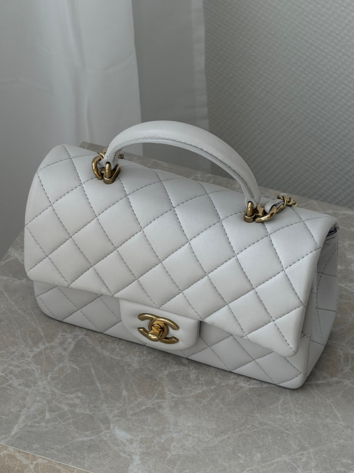 Chanel Mini Rectangular Top Handle Flap Bag