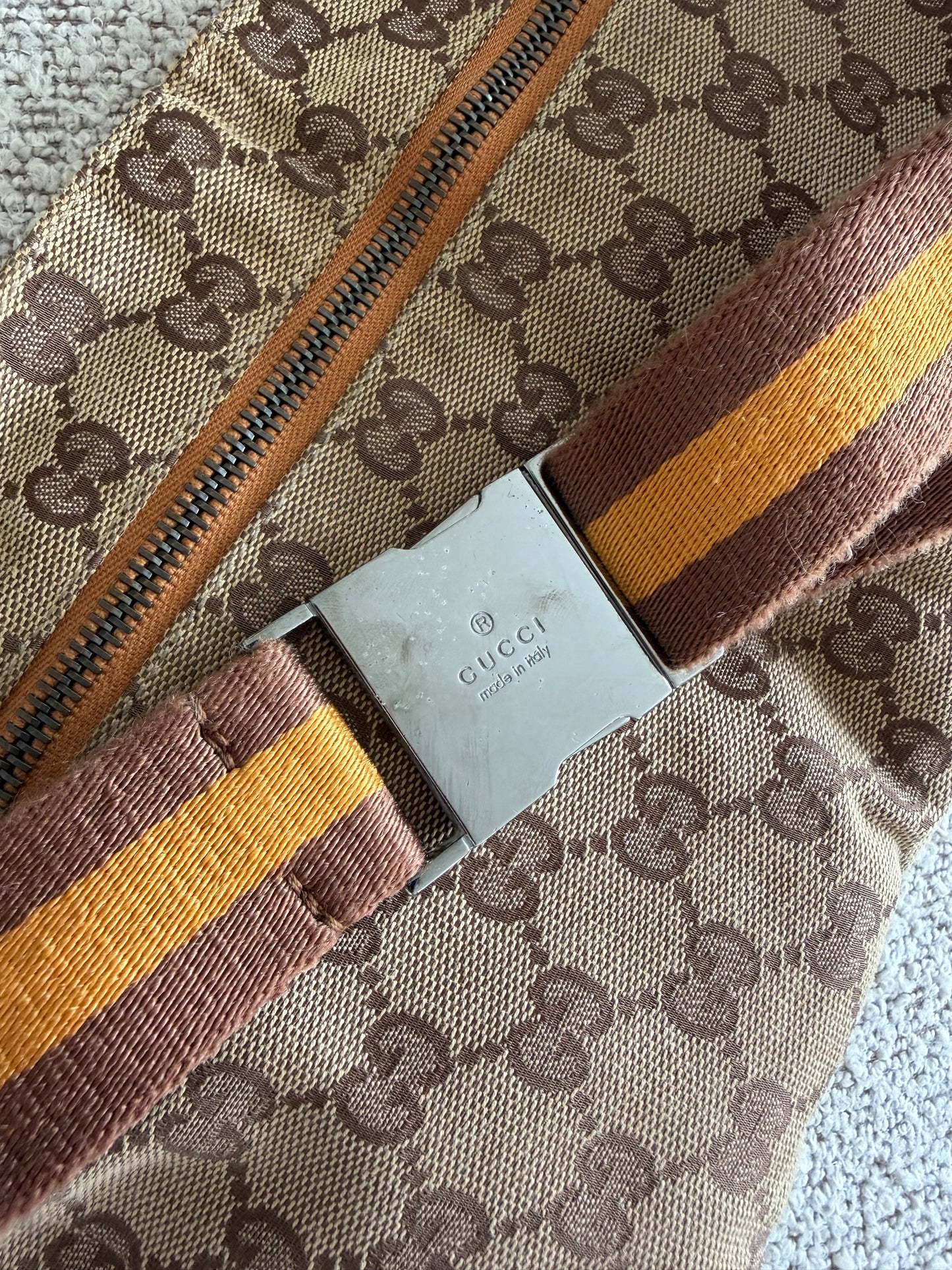Gucci GG Canvas Belt Bag orange