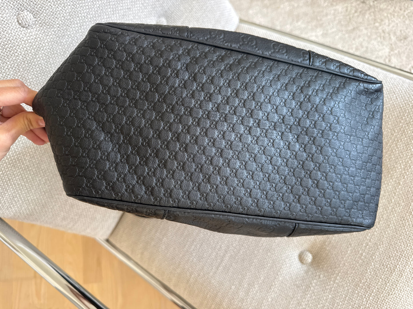 Gucci Guccissima Black Abbey Tote