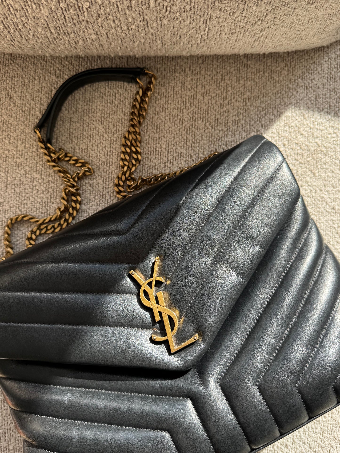 Saint Laurent YSL LouLou Medium Black Bag