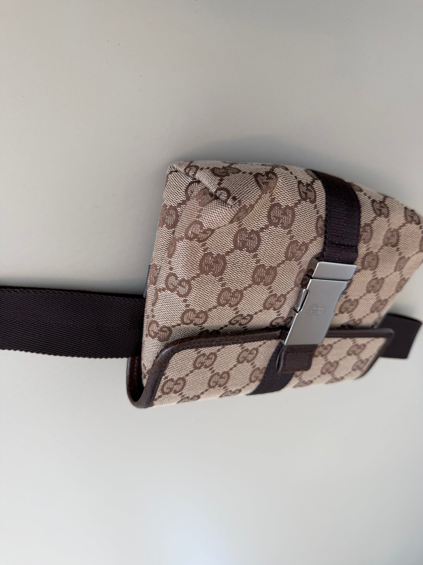 Gucci GG brown Canvas Belt Bag
