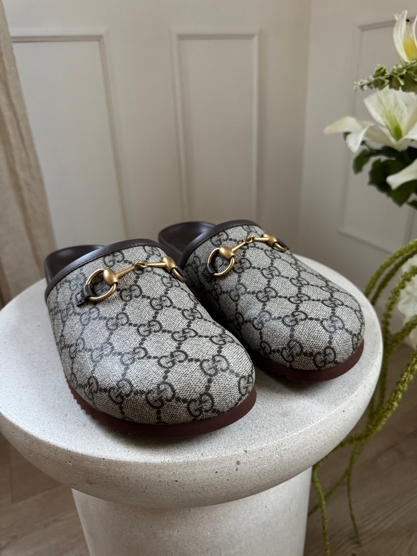 Gucci monogram Slippers