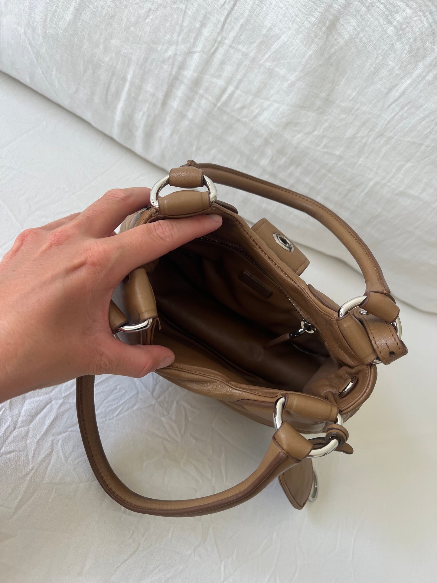 Prada Moon Moon Padded Nappa Leather Bag