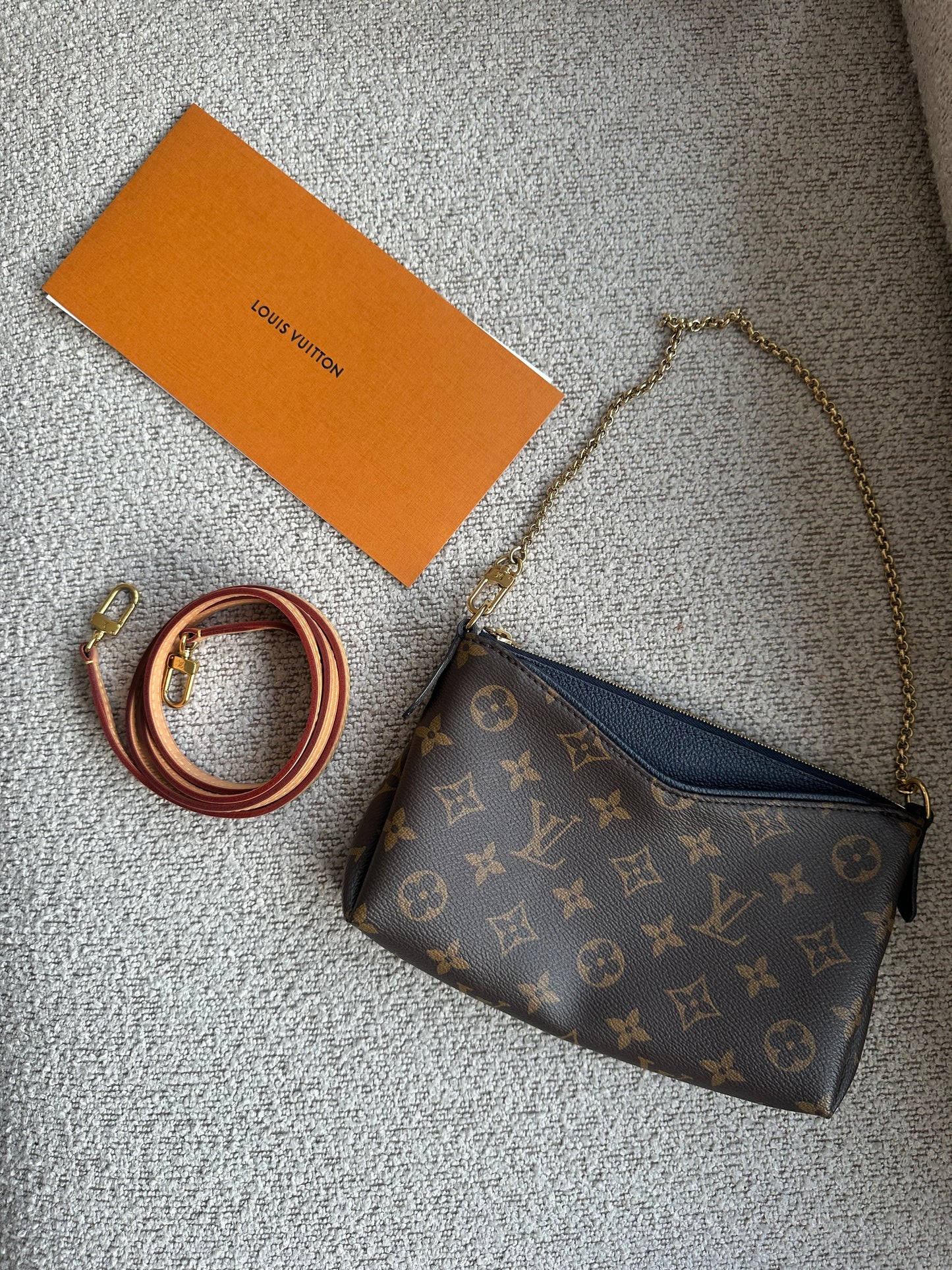 Louis Vuitton Pallas Clutch - Monogram Canvas/Marine