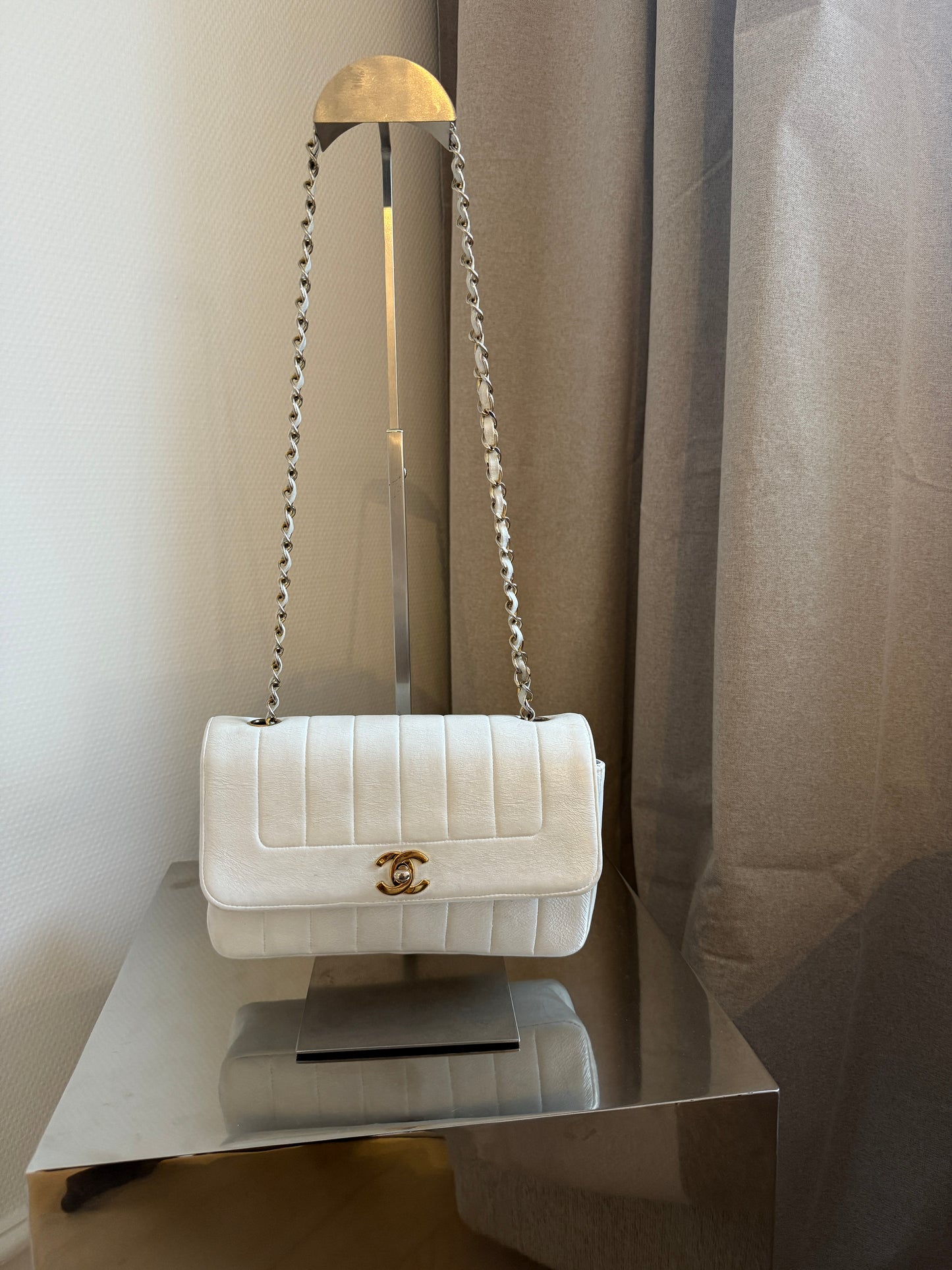 Chanel vertical flap bag