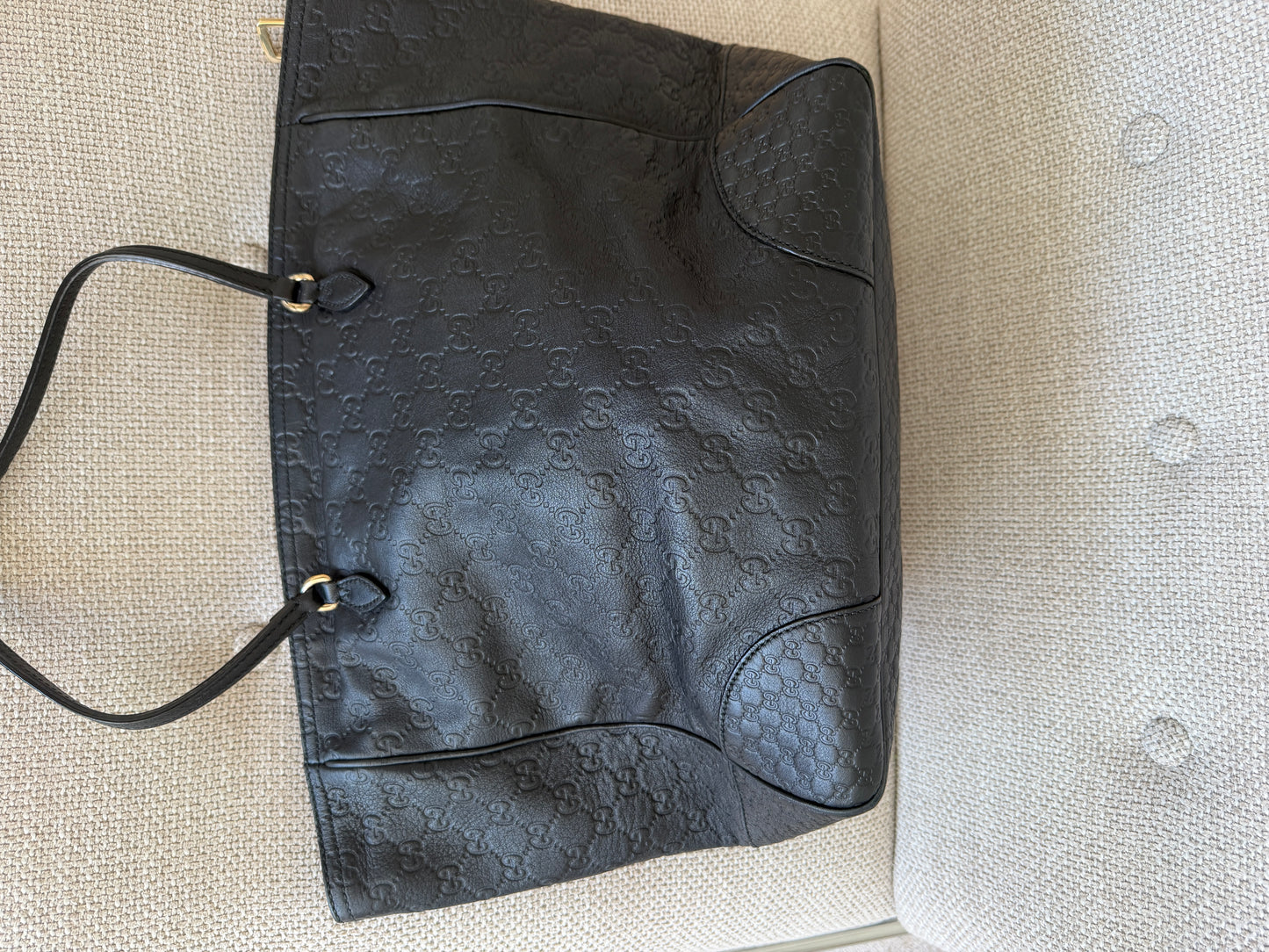 Gucci Guccissima Black Abbey Tote