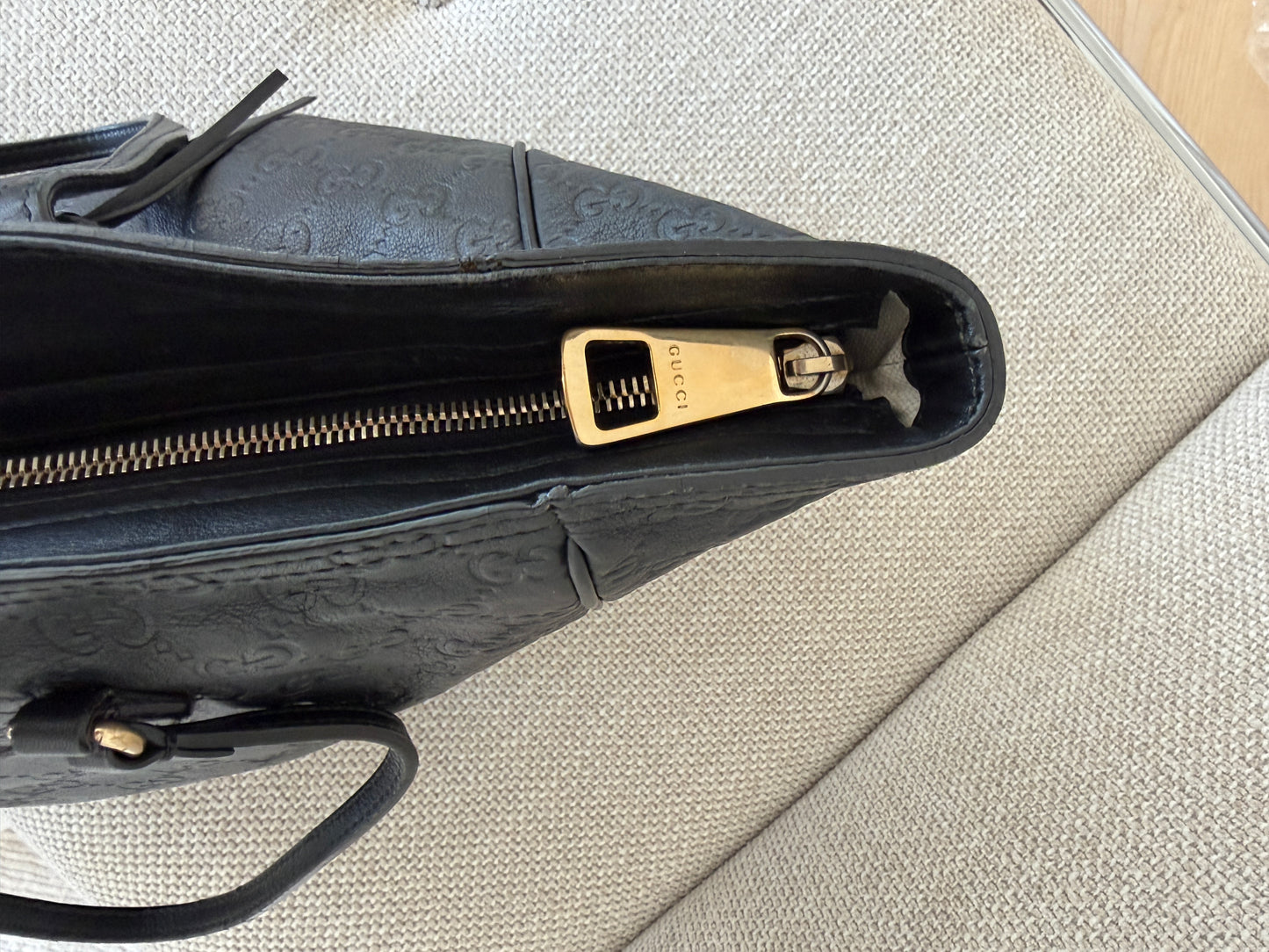 Gucci Guccissima Black Abbey Tote