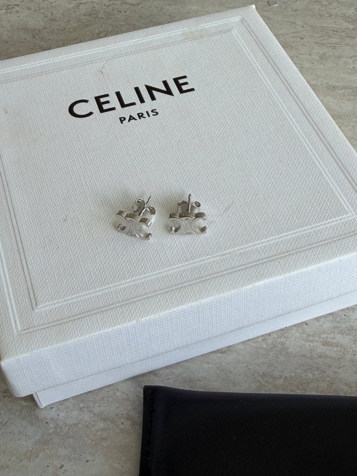 Celine Triomphe Stud Earrings