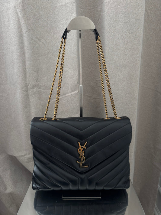 Saint Laurent YSL LouLou Medium Black Bag