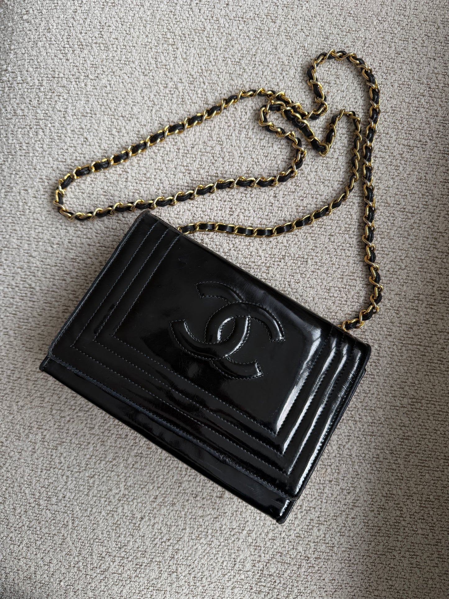 Chanel Black Patent flap bag