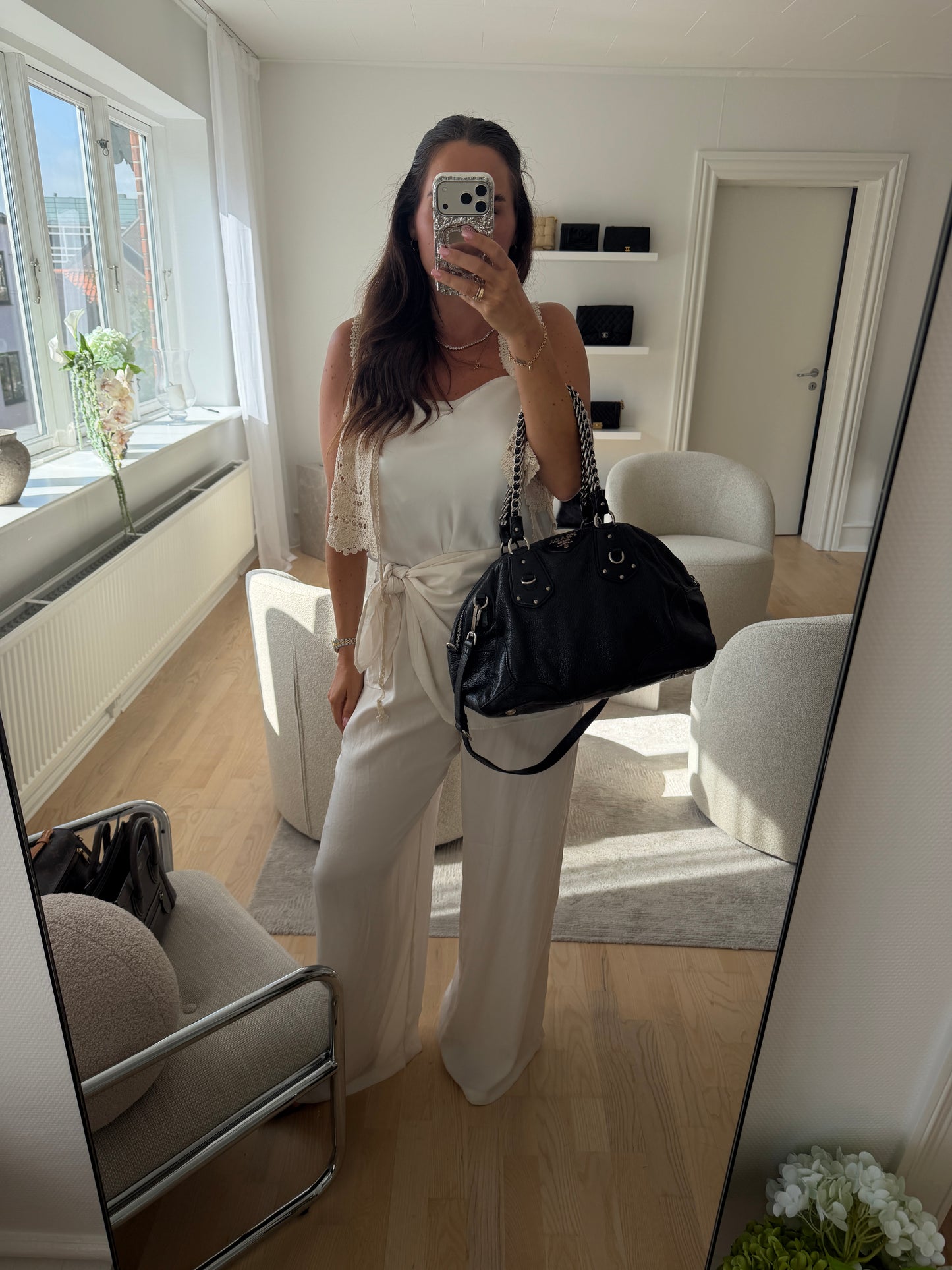 Prada Chain Leather Shoulder Bag