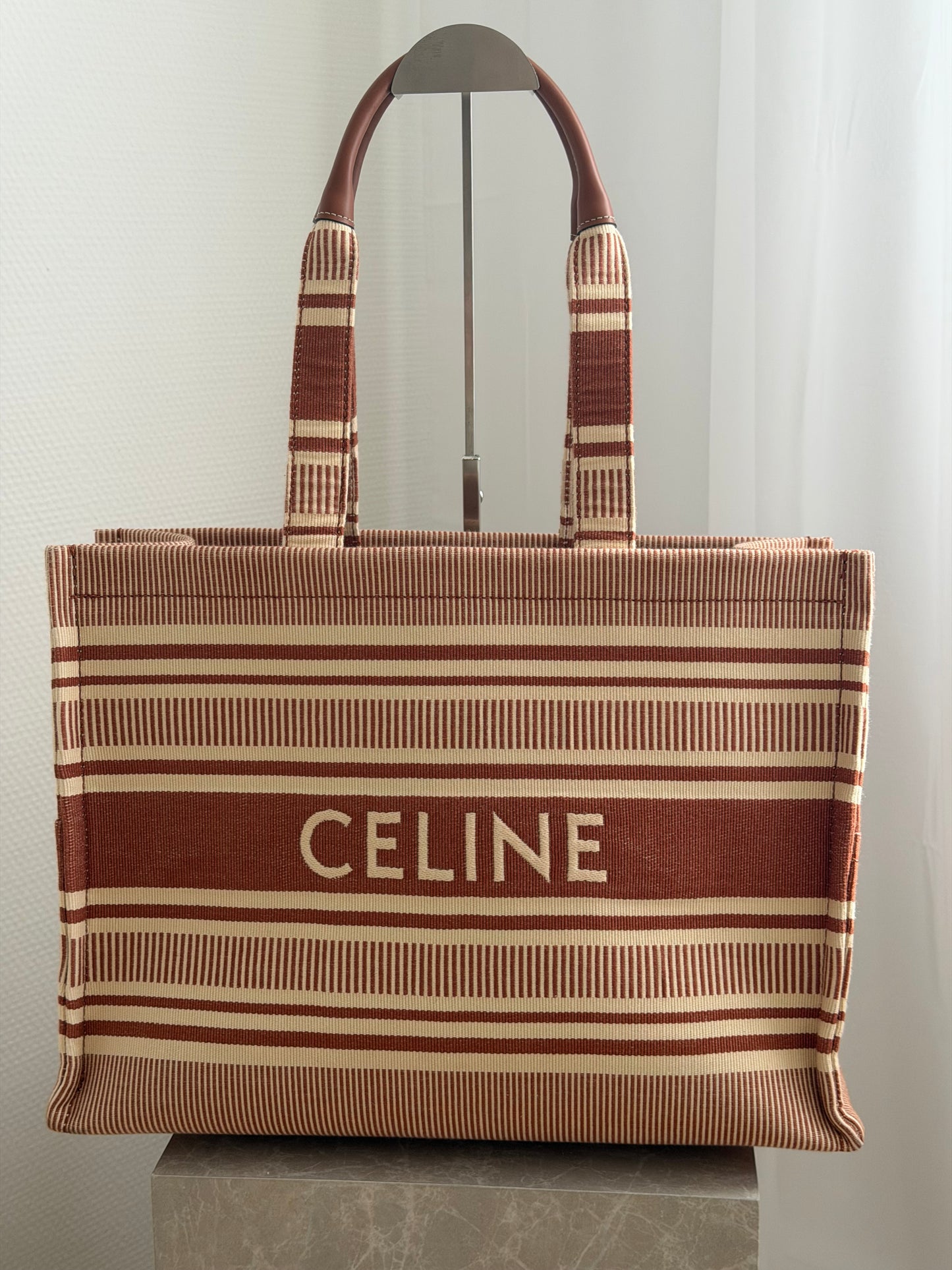CELINE Cabas Thais Large Tote – Brun/Beige