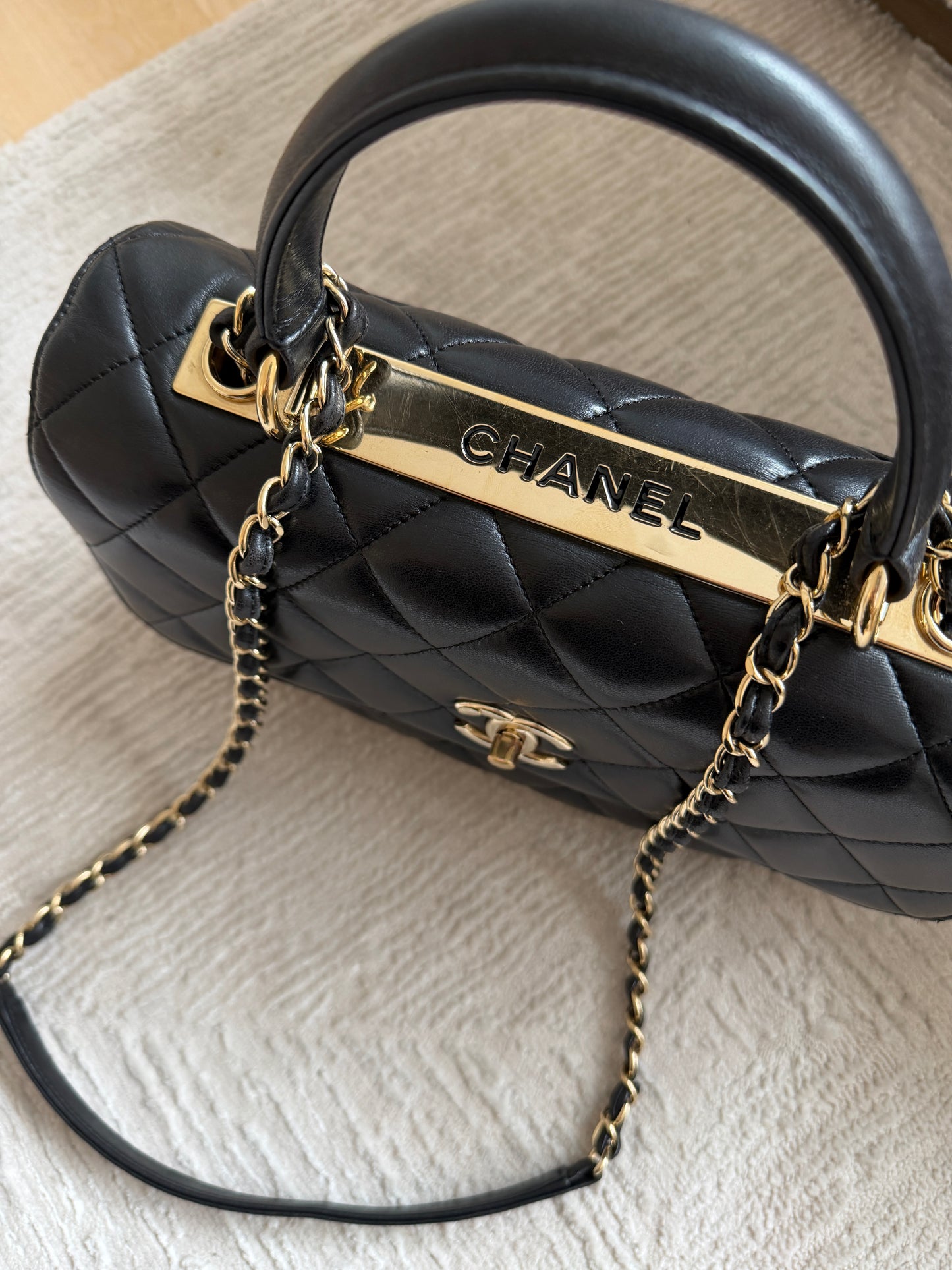 Chanel Top Handle Flap Bag