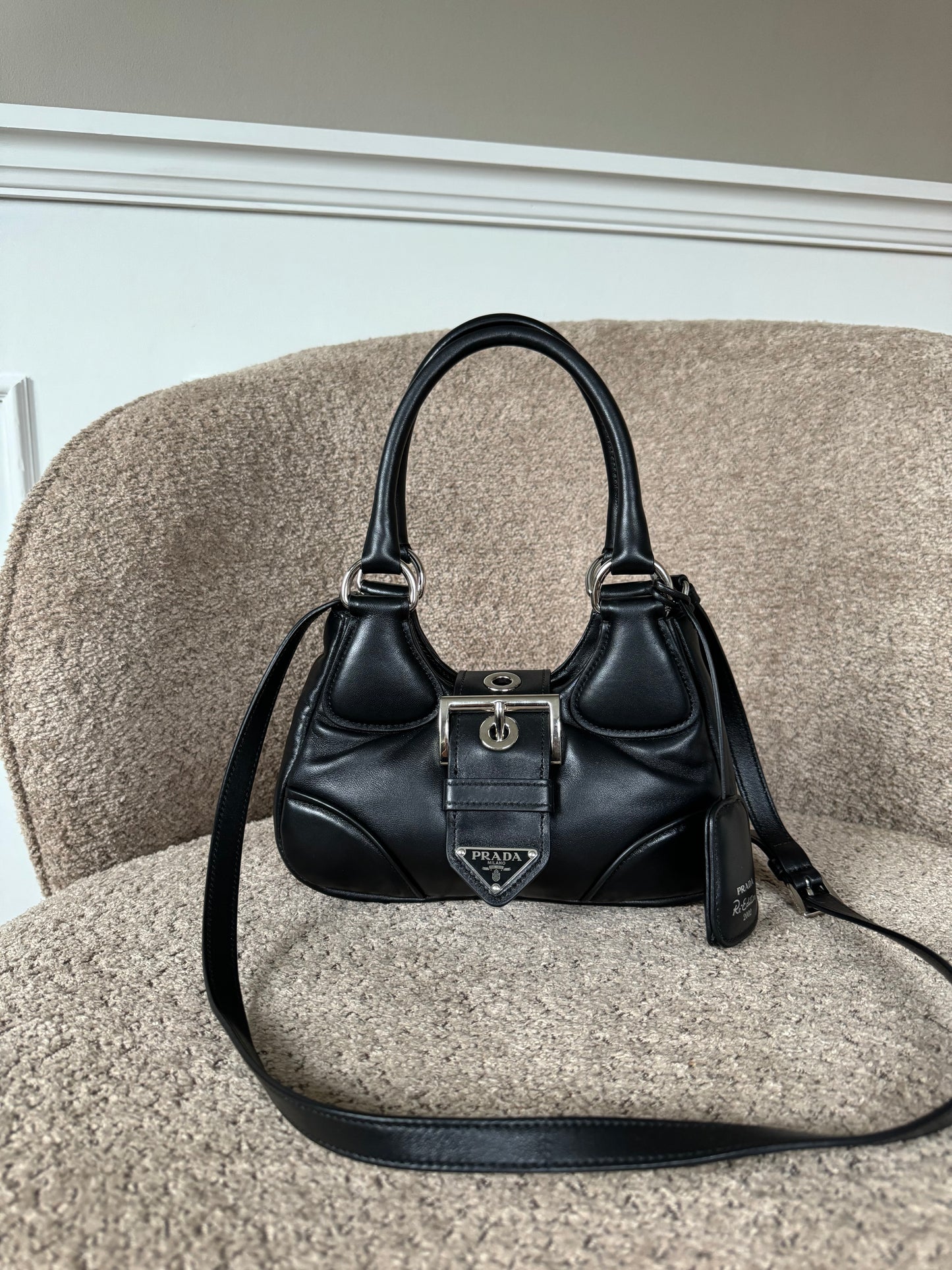 Prada Moon Black Nappa-Leather Bag