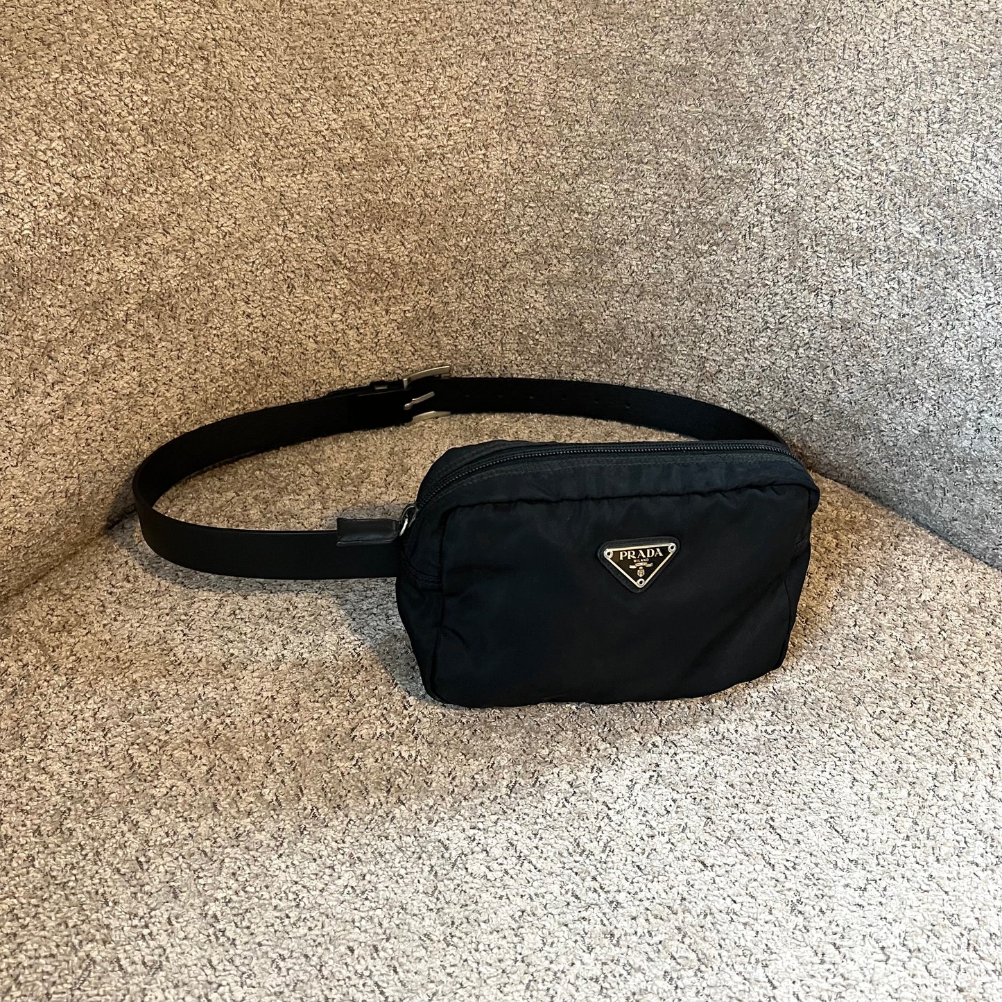 Prada belt bag Black nylon