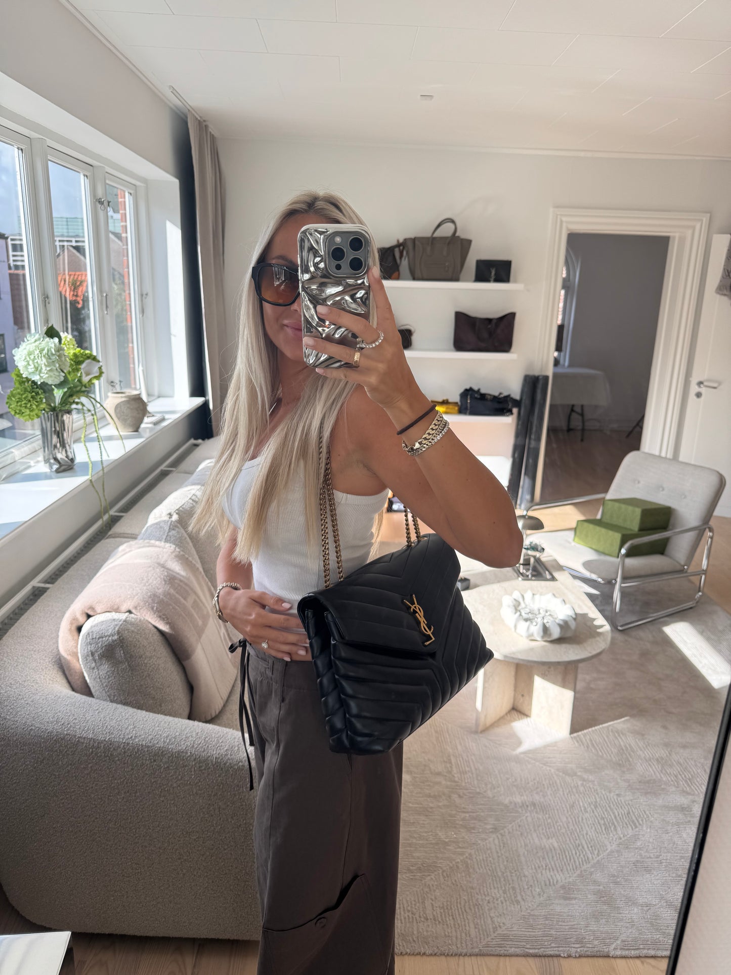 Saint Laurent YSL LouLou Medium Black Bag