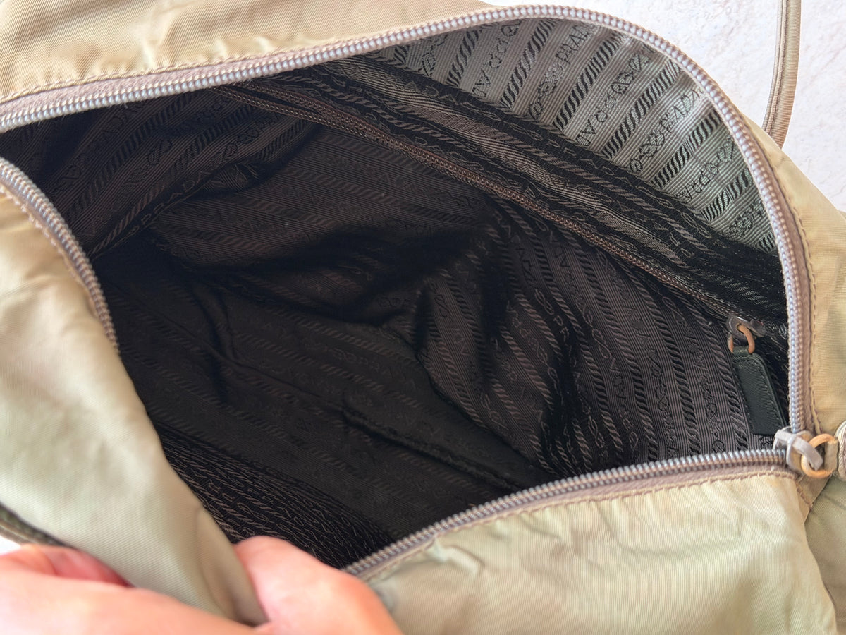 Prada Vintage Nylon Tote Bag – Khaki Green