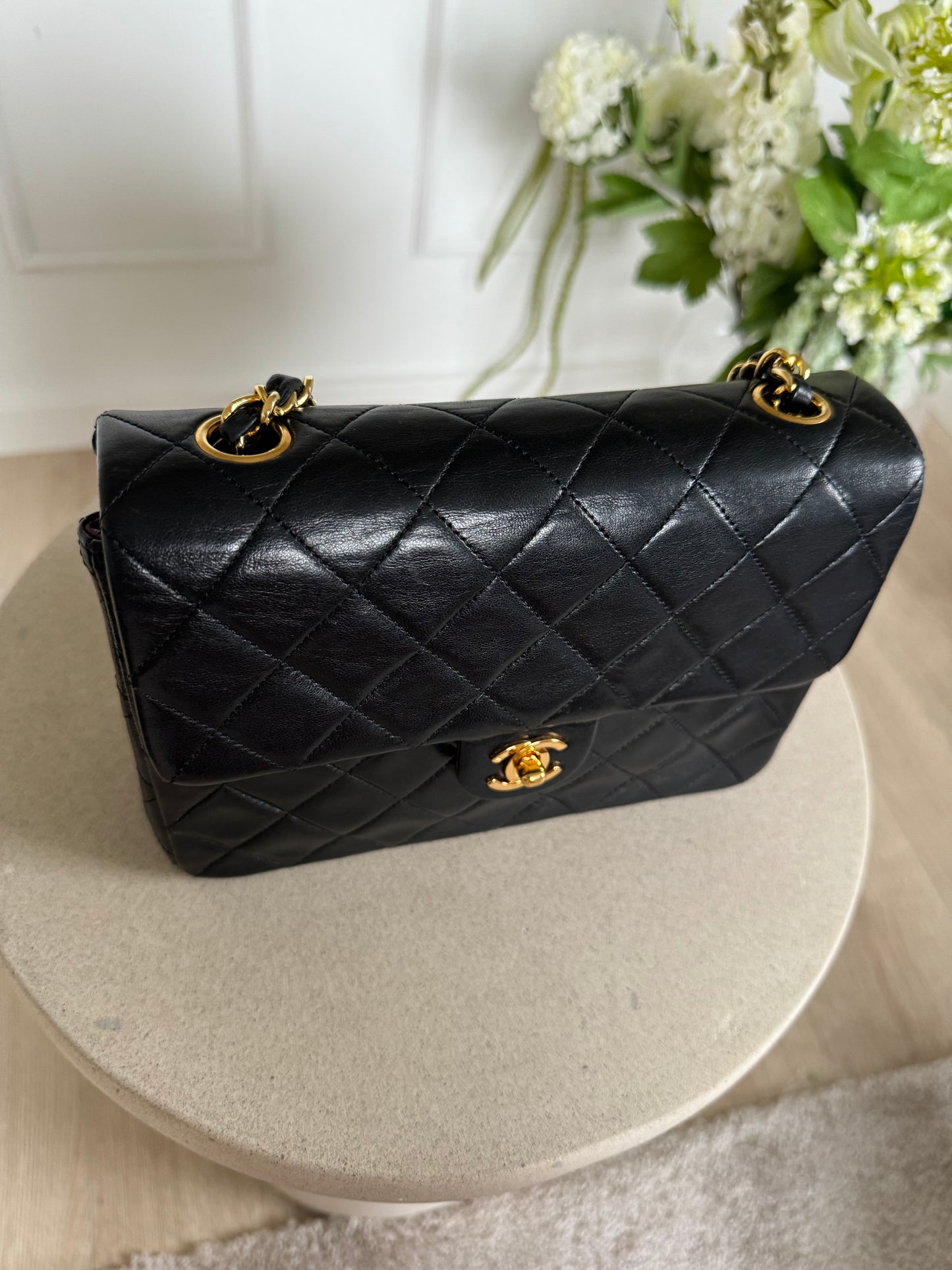 Chanel mini 20 Black classic flap bag