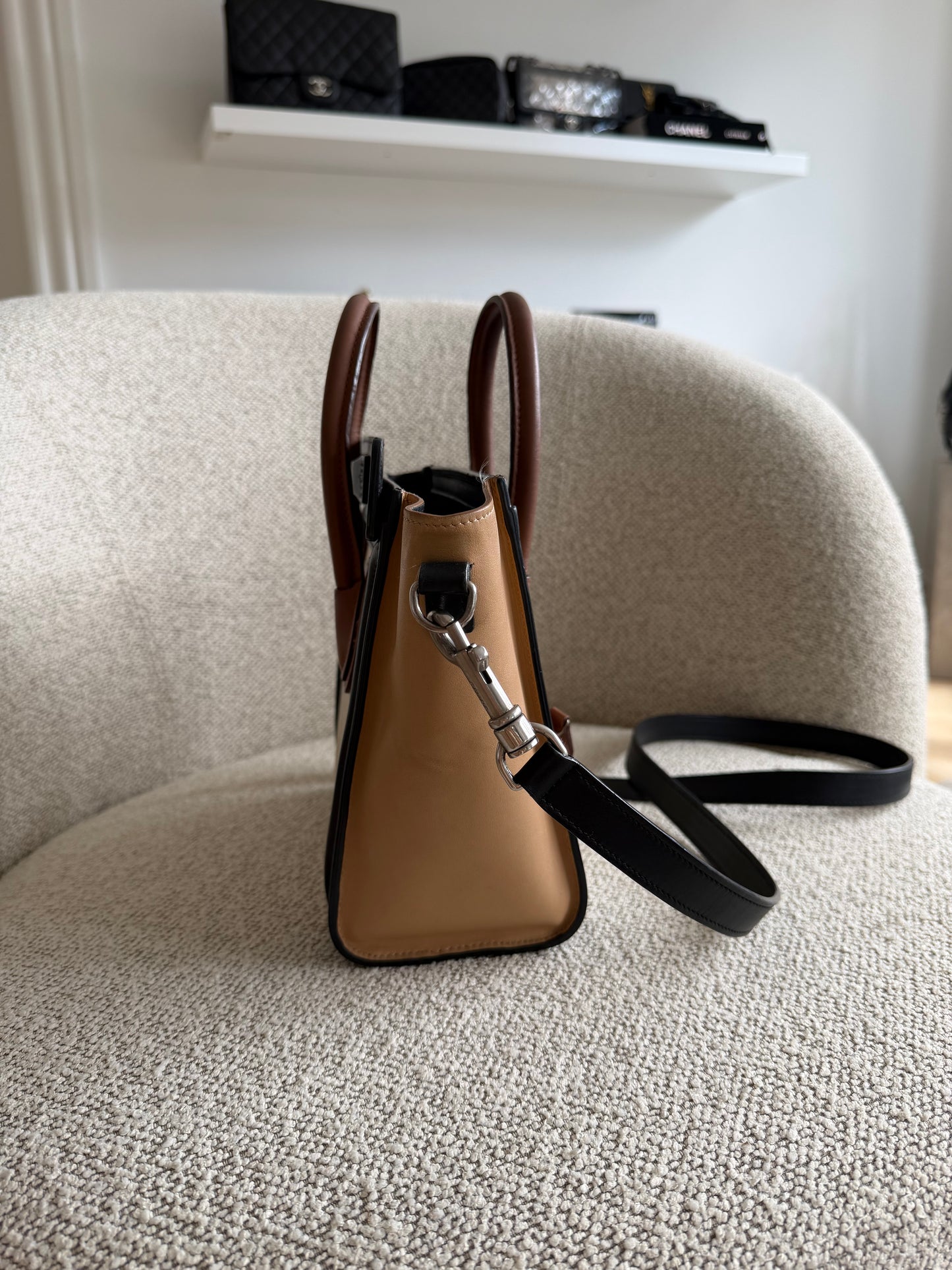 Celine Nano Luggage Tri-Color