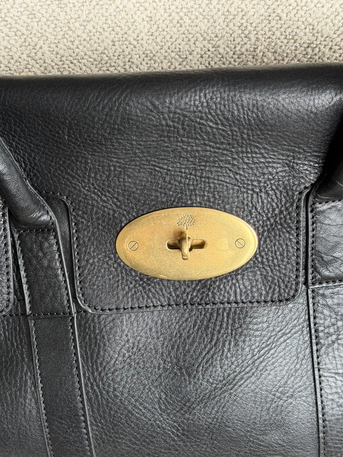 Mulberry Bayswater – Black Heavy Grain