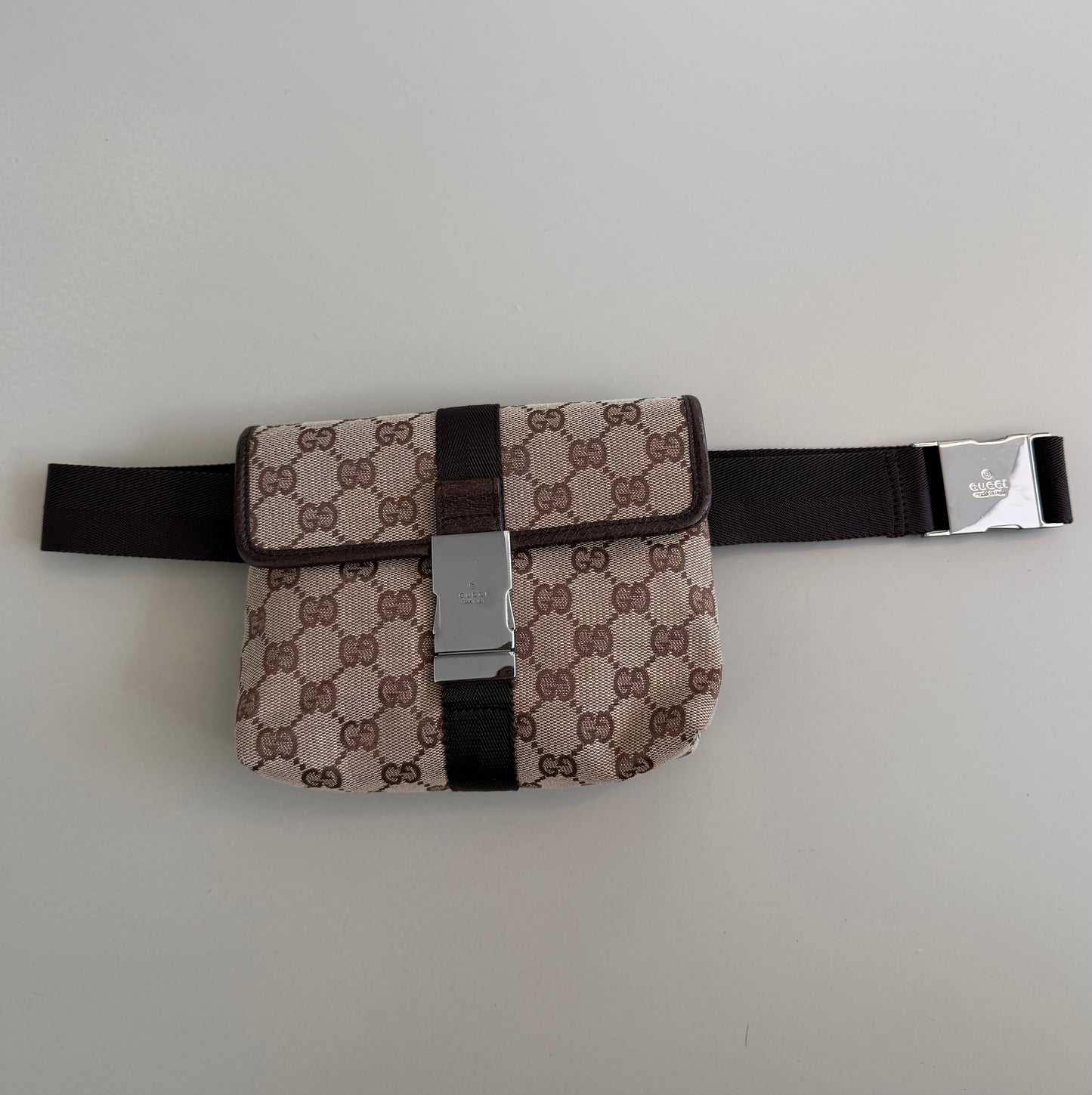Gucci GG brown Canvas Belt Bag